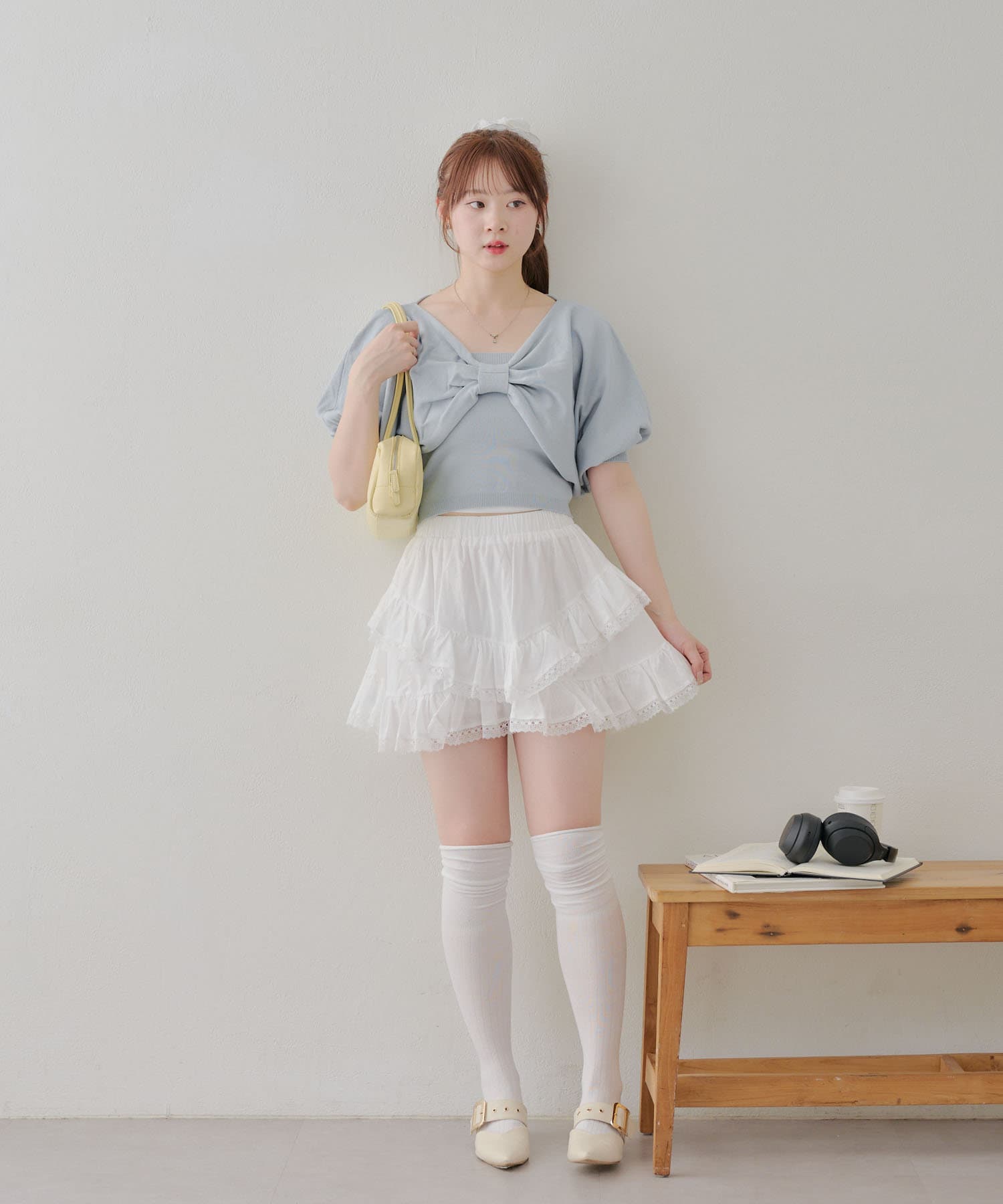 RMAF】ときめきコットンミニスカート | NICE CLAUP / OLIVE des