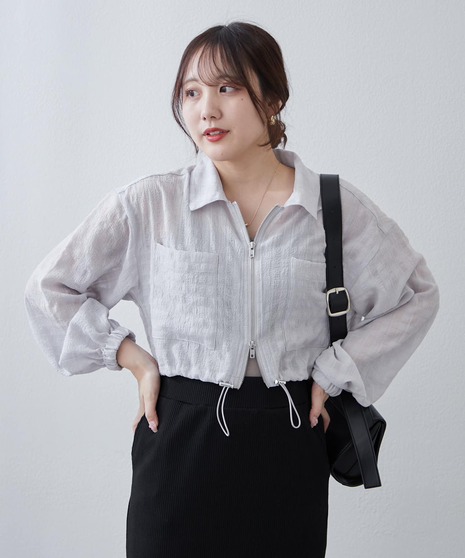 NICE CLAUP / OLIVE des OLIVE OUTLET(ナイスクラップ  / オリーブ デ オリーブ アウトレット) 【RMAF】WZIPシアブルゾン