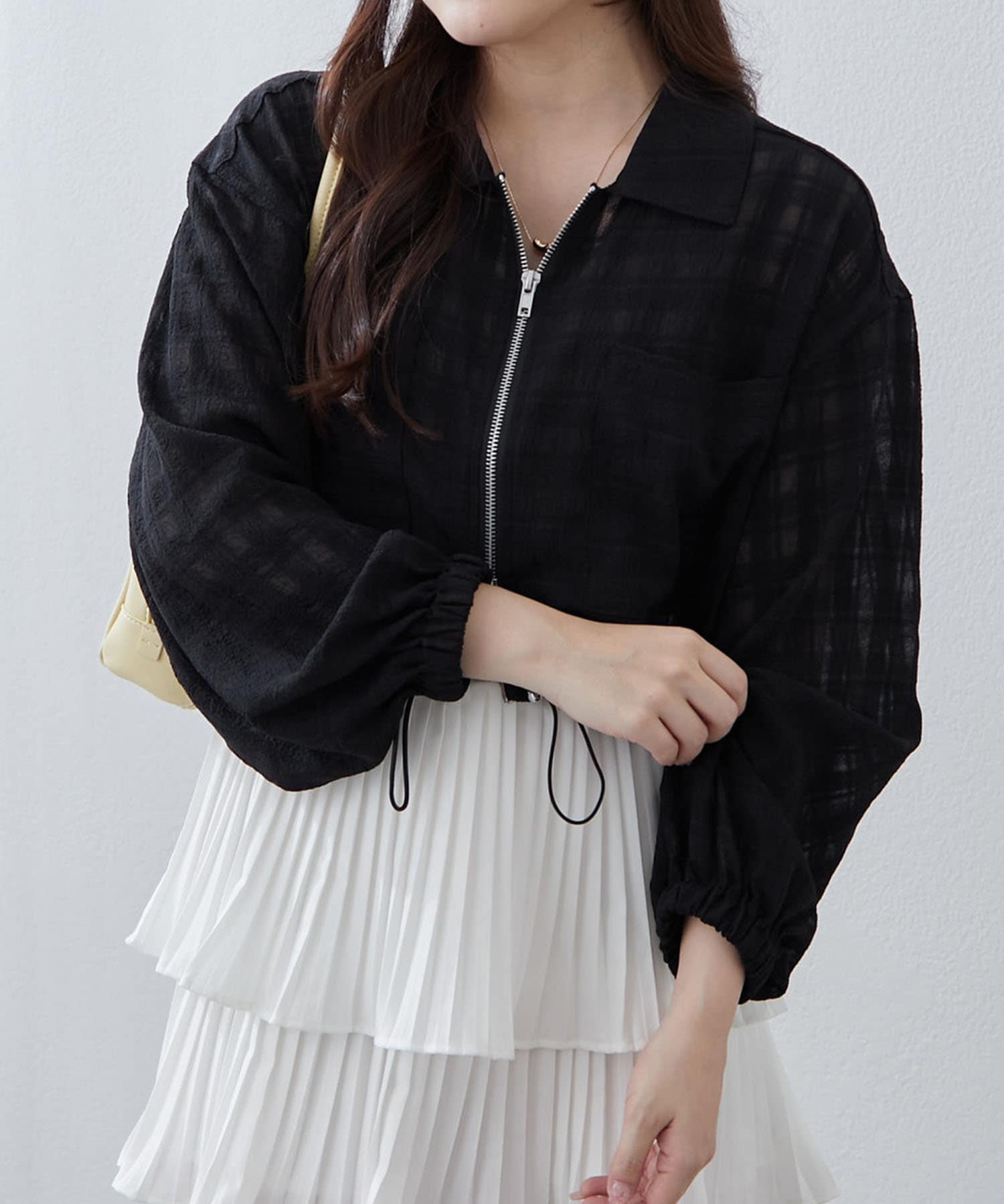 NICE CLAUP / OLIVE des OLIVE OUTLET(ナイスクラップ  / オリーブ デ オリーブ アウトレット) 【RMAF】WZIPシアブルゾン