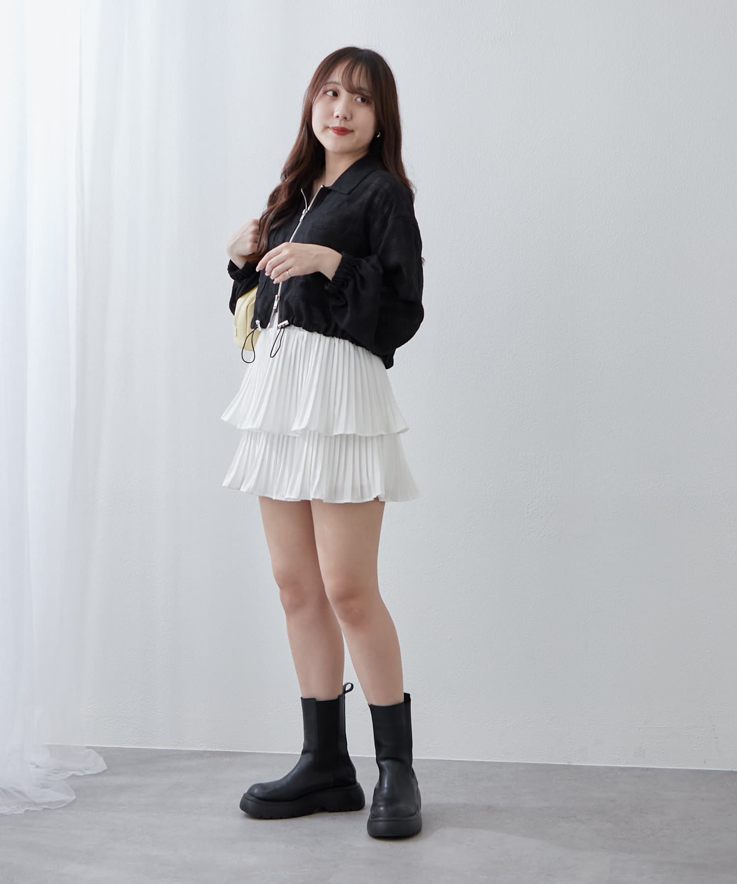 NICE CLAUP / OLIVE des OLIVE OUTLET(ナイスクラップ  / オリーブ デ オリーブ アウトレット) 【RMAF】WZIPシアブルゾン