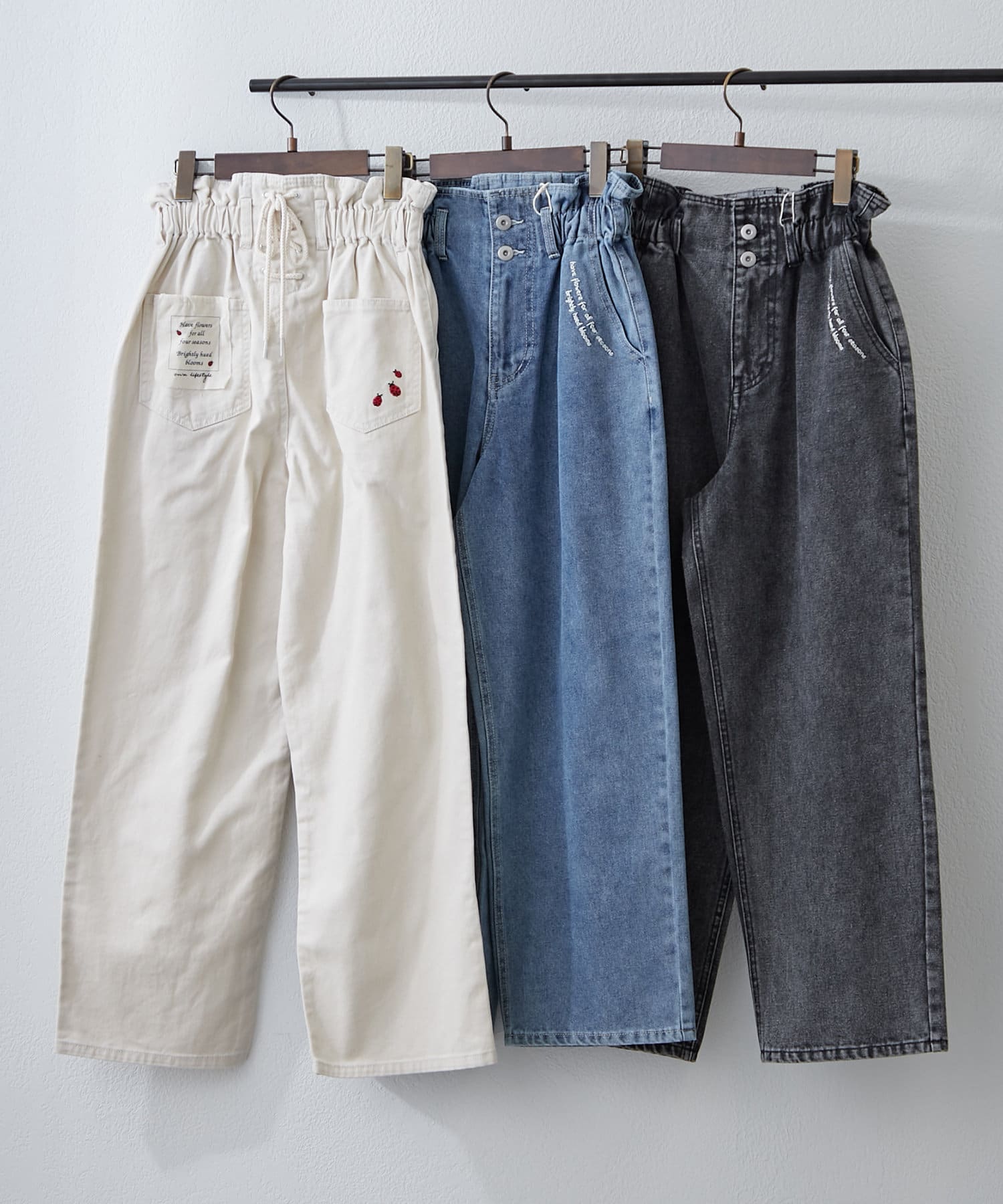 NICE CLAUP / OLIVE des OLIVE OUTLET(ナイスクラップ  / オリーブ デ オリーブ アウトレット) 【RMAF】【NAO】後ろレースアップパンツ
