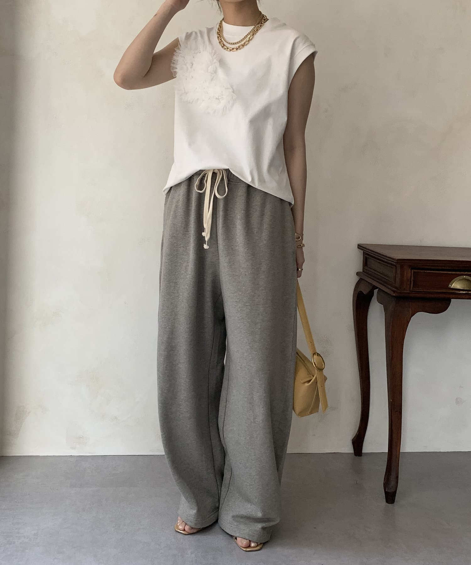 新品　DOUDOU チュールフリルTEE ドゥドゥ WEB限定】チュールフリルTEE | DOUDOU(ドゥドゥ)レディース