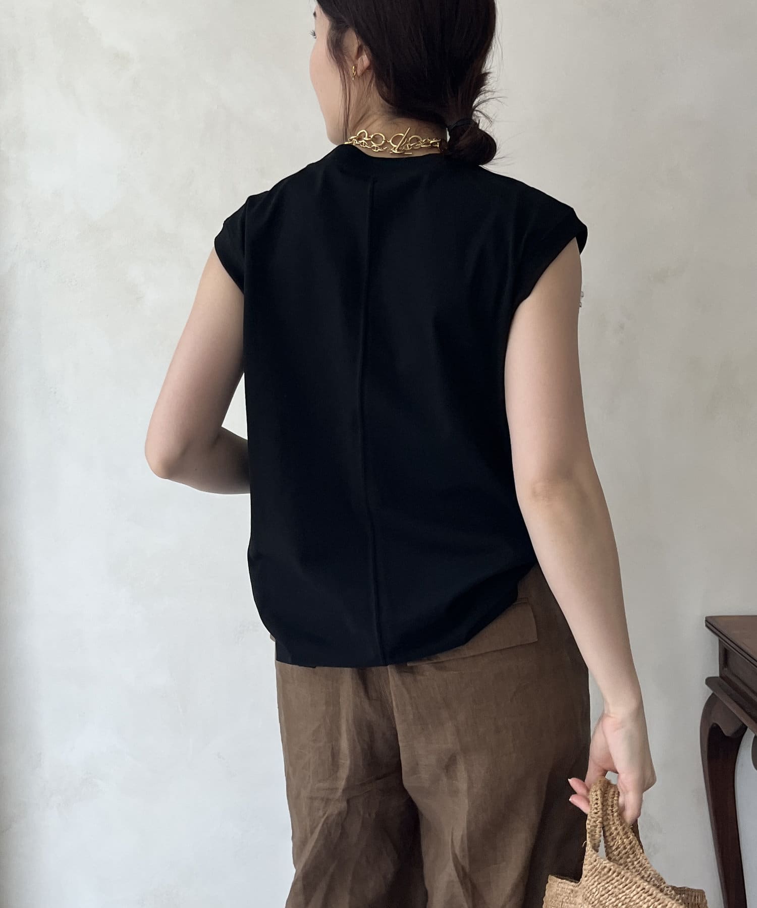 DOUDOU(ドゥドゥ) 3DチュールモチーフTEE