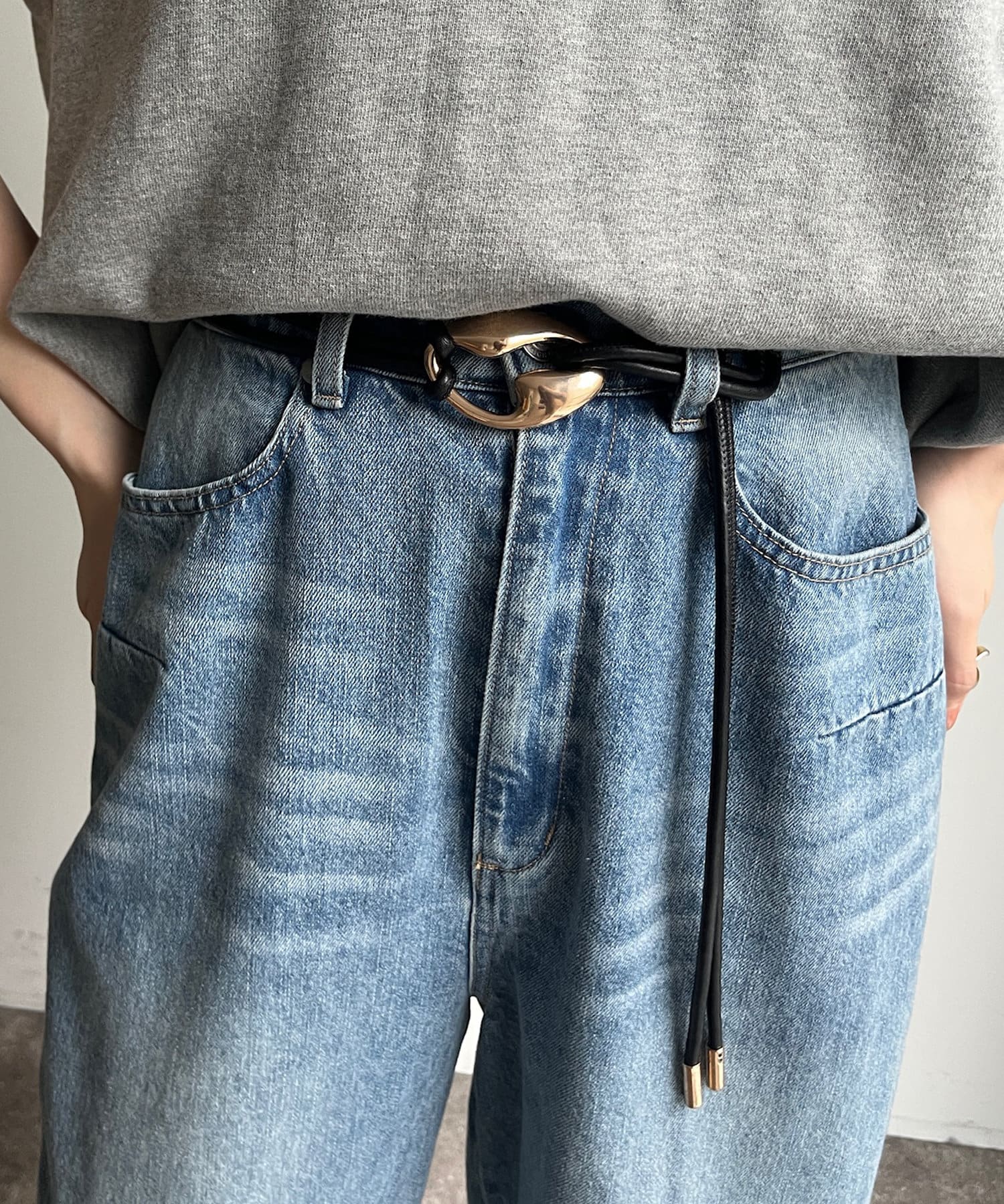 DOUDOU(ドゥドゥ) 変形バックルコードベルト