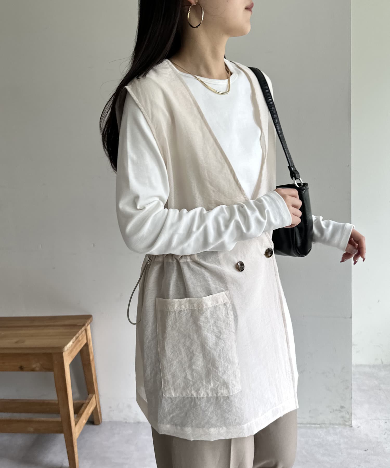 DISCOAT(ディスコート) 【着回し動画あり】シアードロストジレ