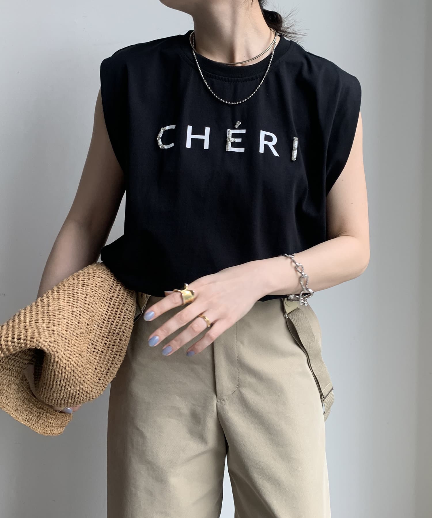 DOUDOU(ドゥドゥ) 【WEB限定】CHERIロゴTEE