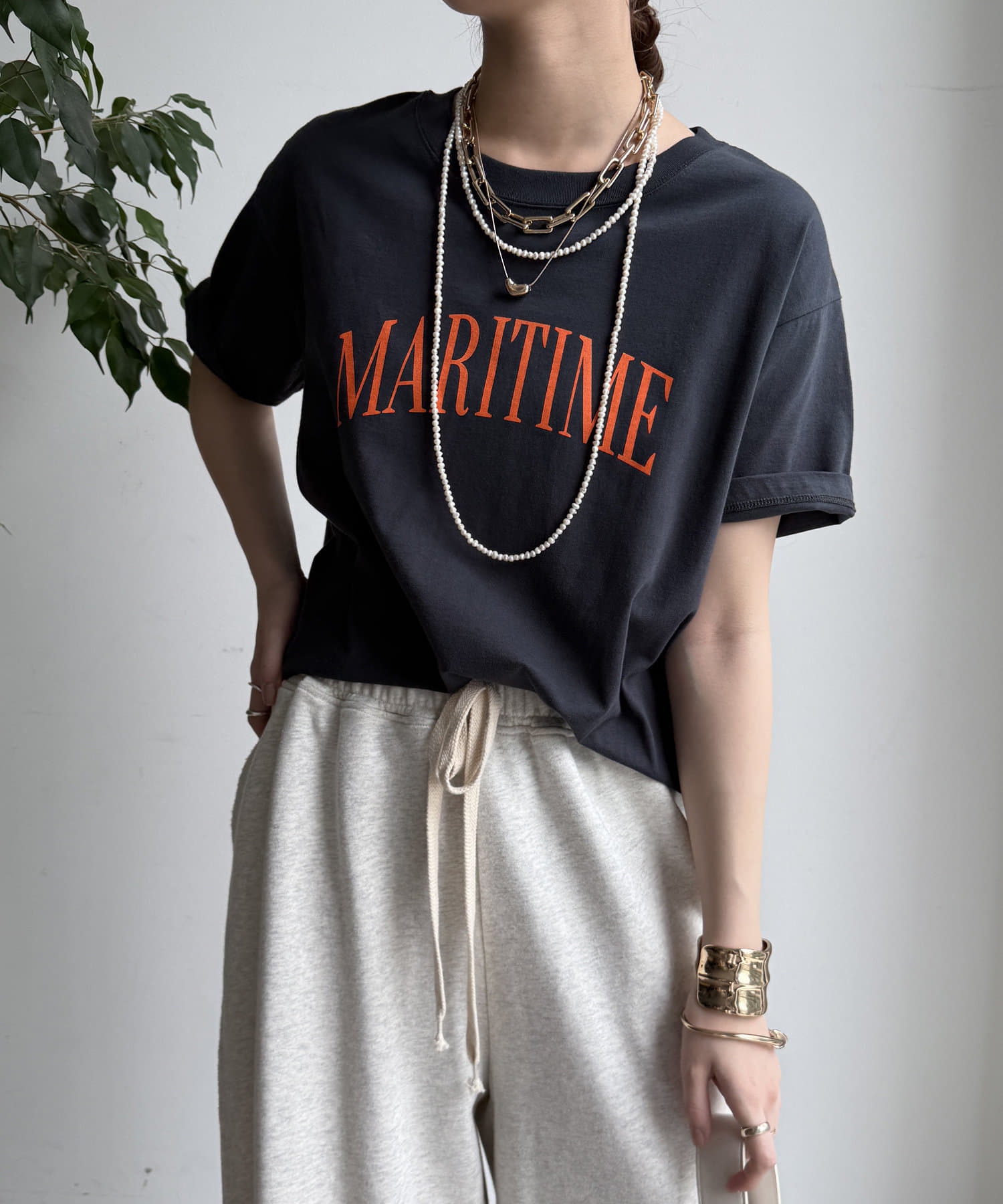 DOUDOU(ドゥドゥ) MARITIMEロゴTEE
