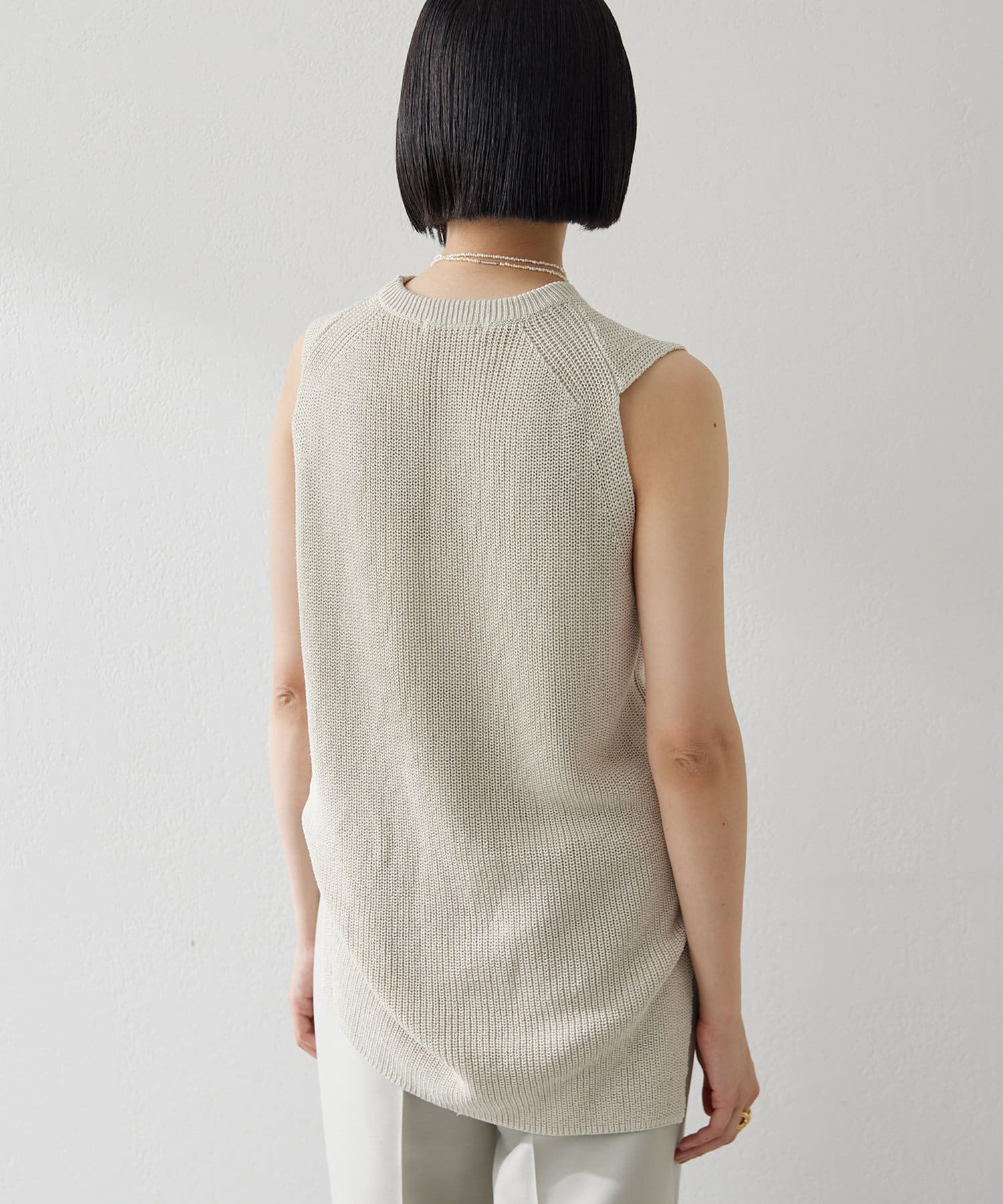 Whim Gazette(ウィム ガゼット)のカシミヤ混クルーネックファー