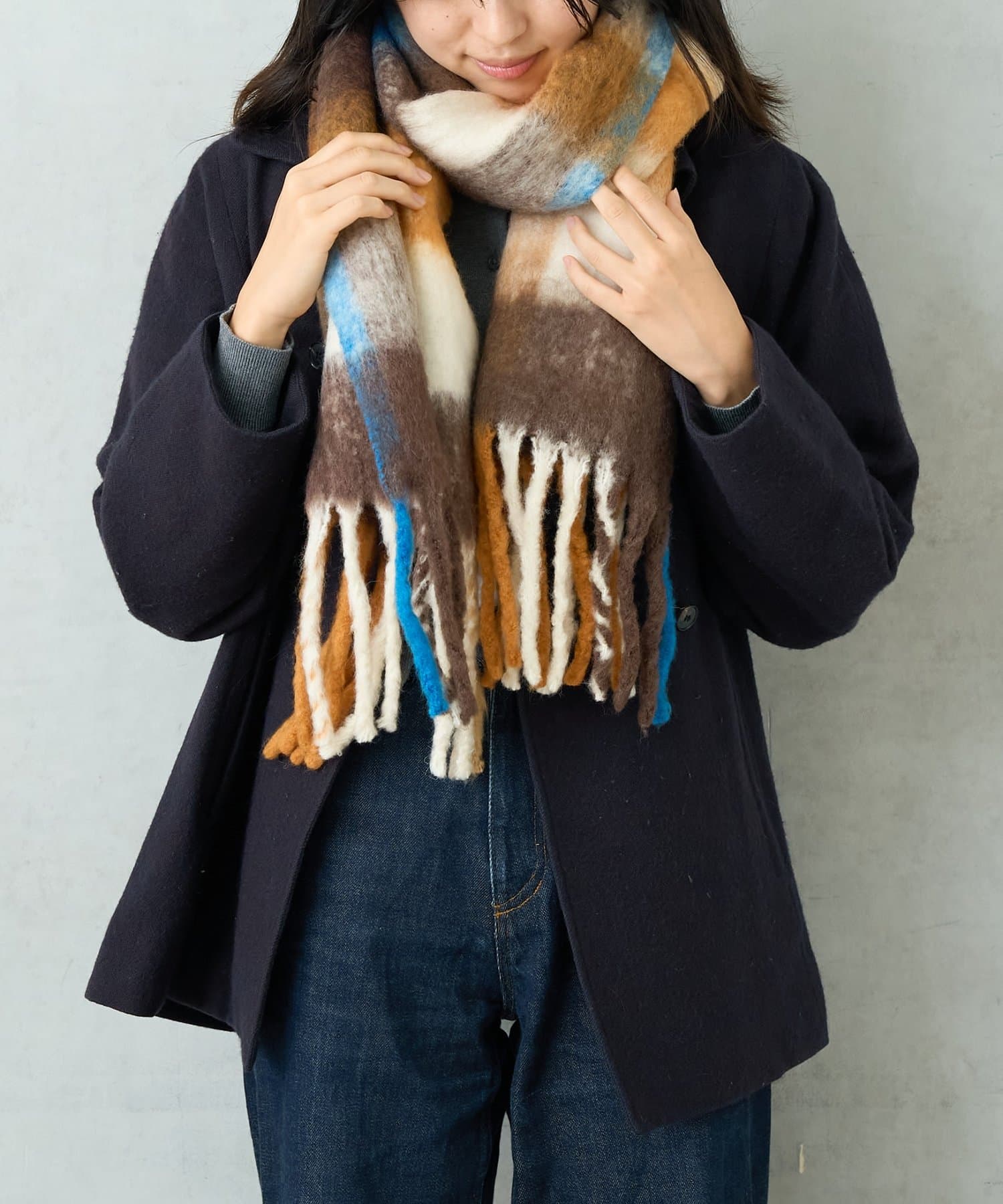 BIRTHDAY BAR(バースデイバー) ボリュームチェックマフラー