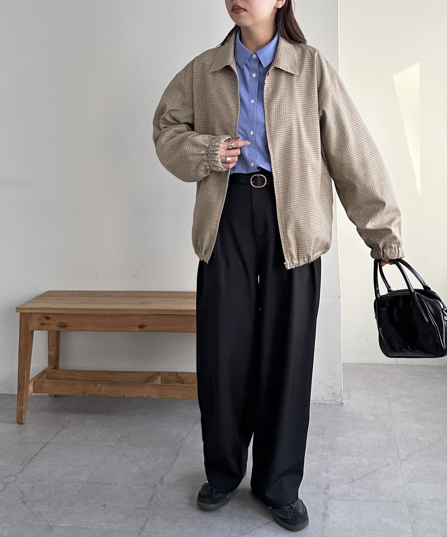 OUTLET(アウトレット) 【Discoat】【ユニセックス】チェックシャツブルゾン