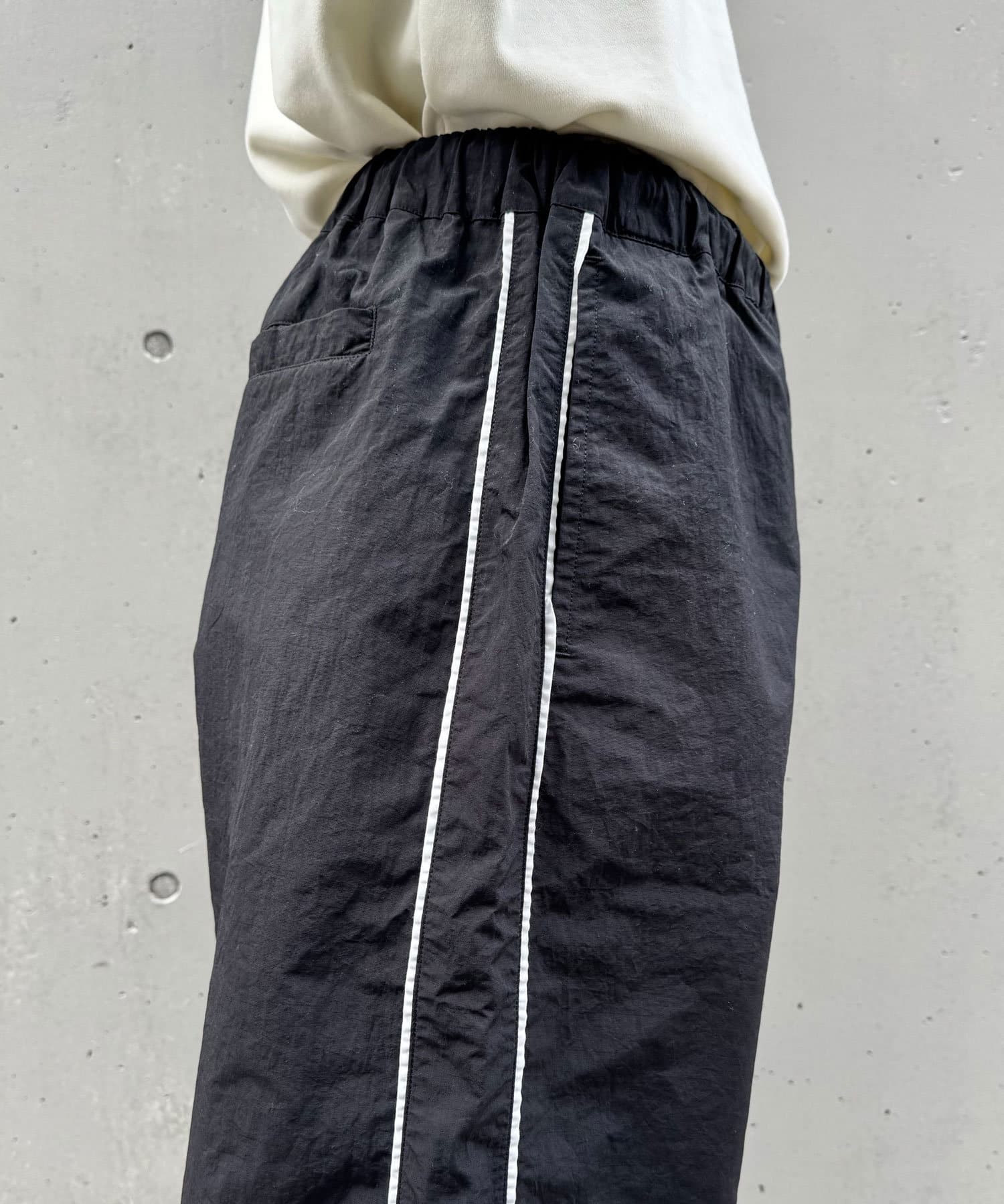 OUTLET(アウトレット) 【Ciaopanic】ナイロンバギートラックパンツ