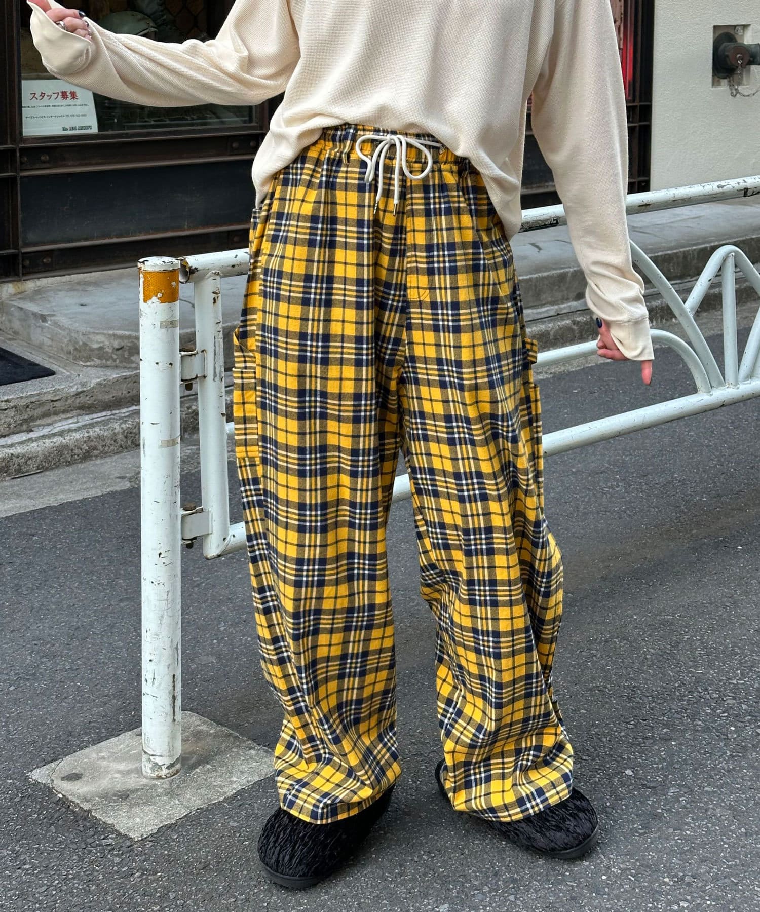 Ciaopanic】コットンチェックワイドパンツ | OUTLET(アウトレット