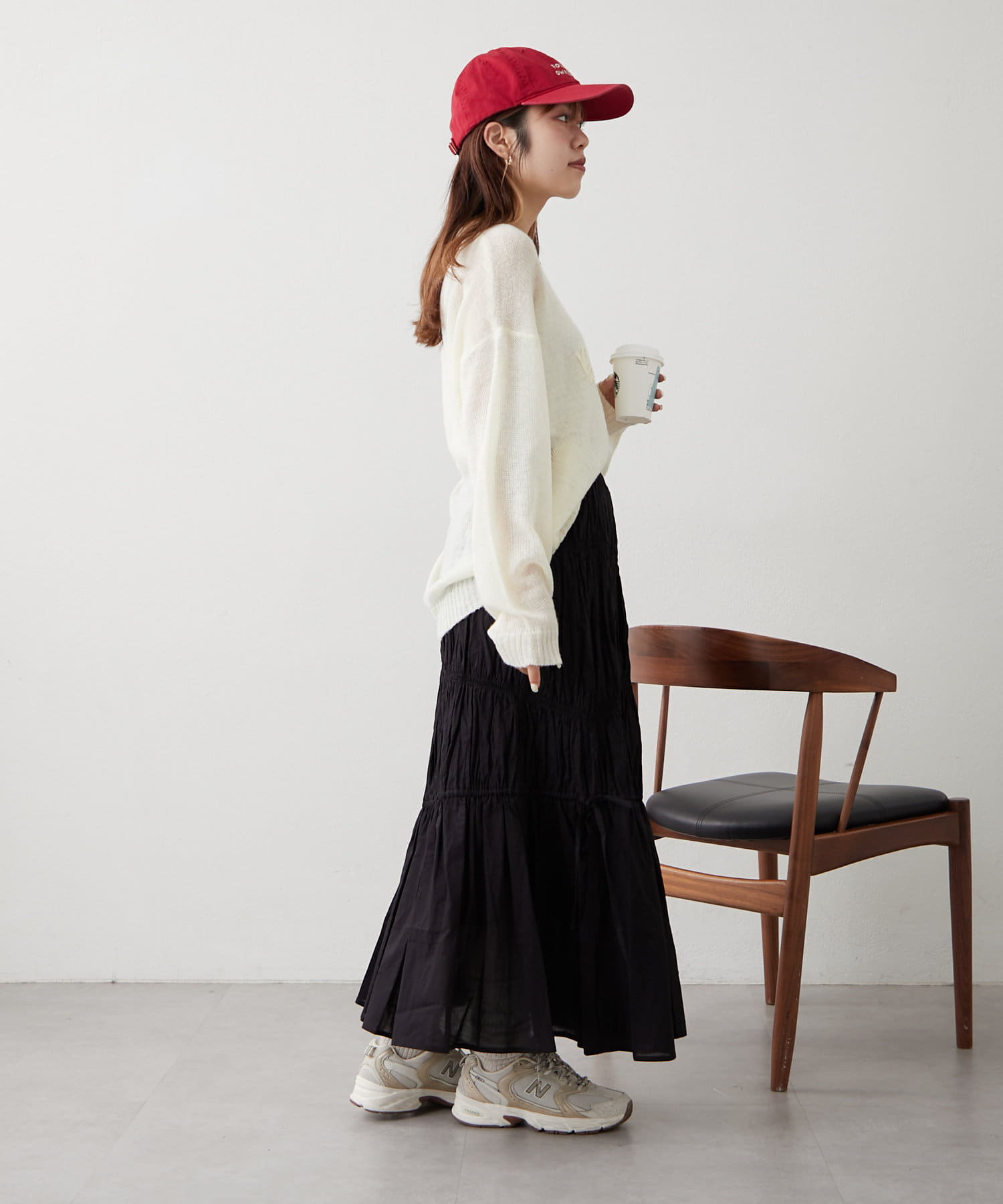 OUTLET(アウトレット) 【w closet】コード刺繍シアーニット
