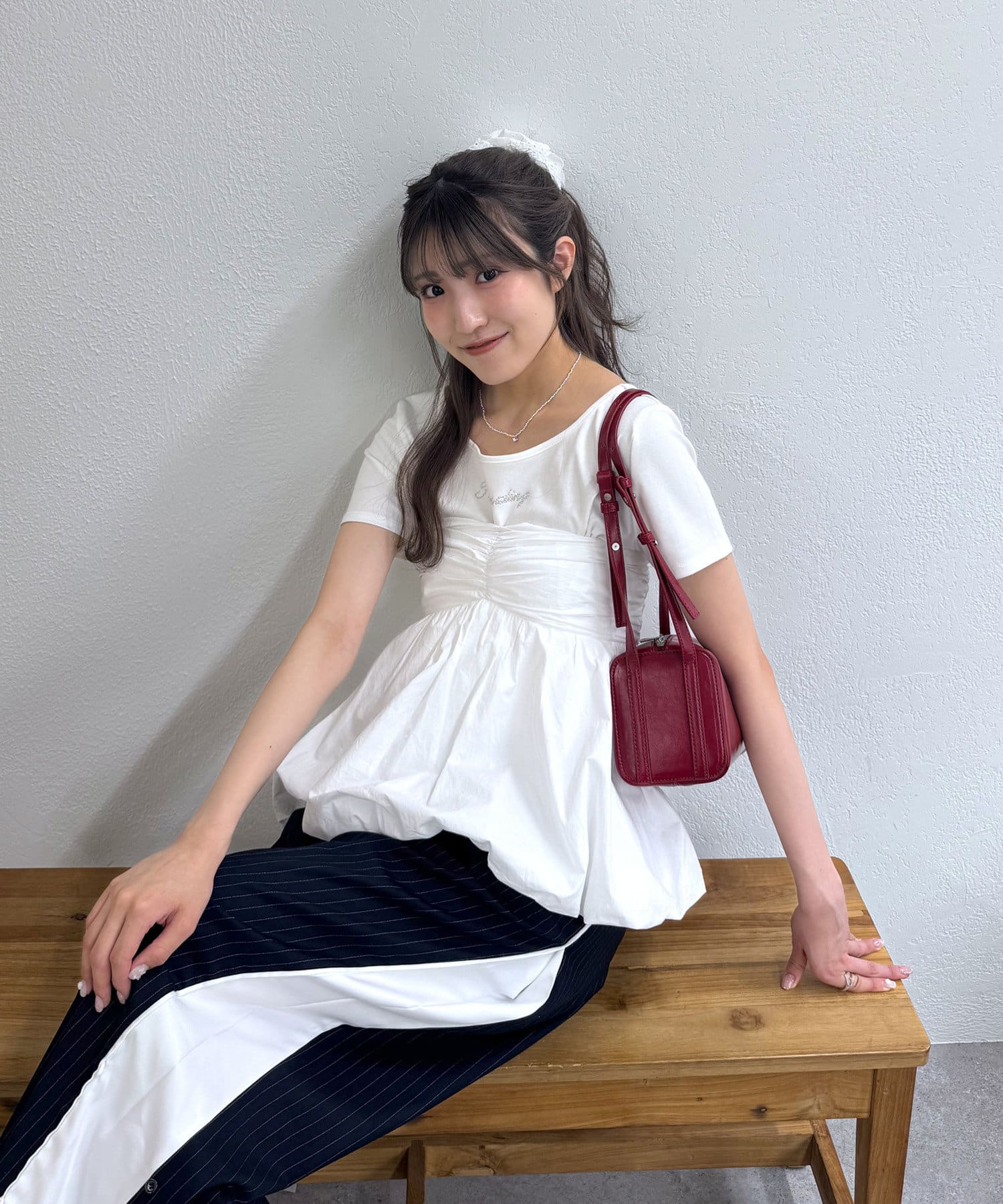 【mline】 バルーンビスチェ　べージュ 新色追加！BEI/BLU】バルーンビスチェ | mline(エムライン