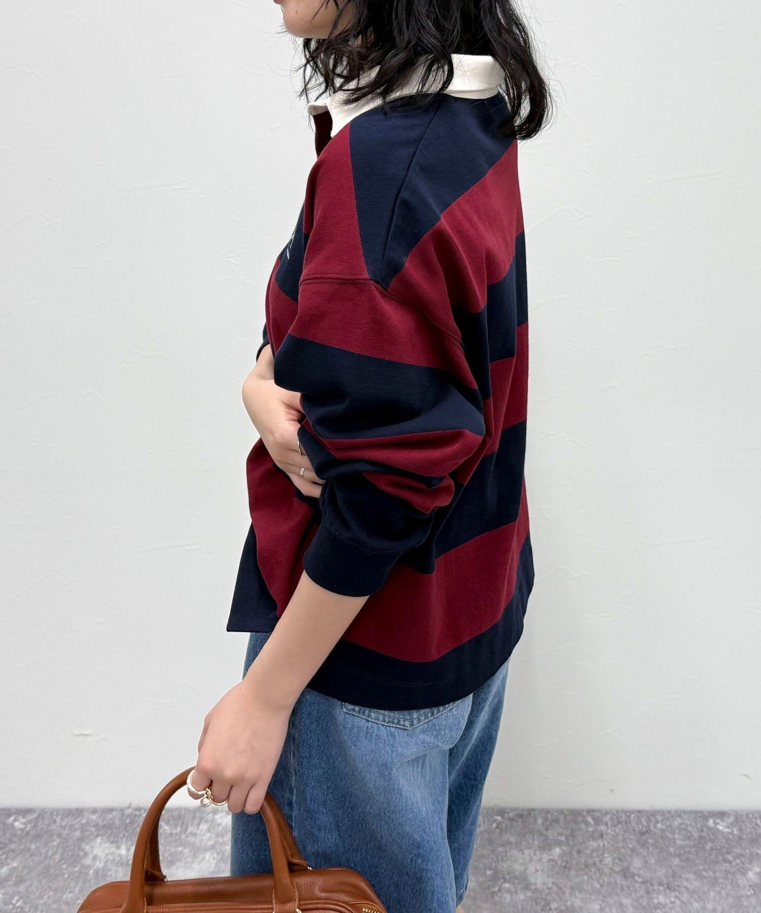 FREDY & GLOSTER(フレディ アンド グロスター) ワンポイント刺繍ラガーシャツ