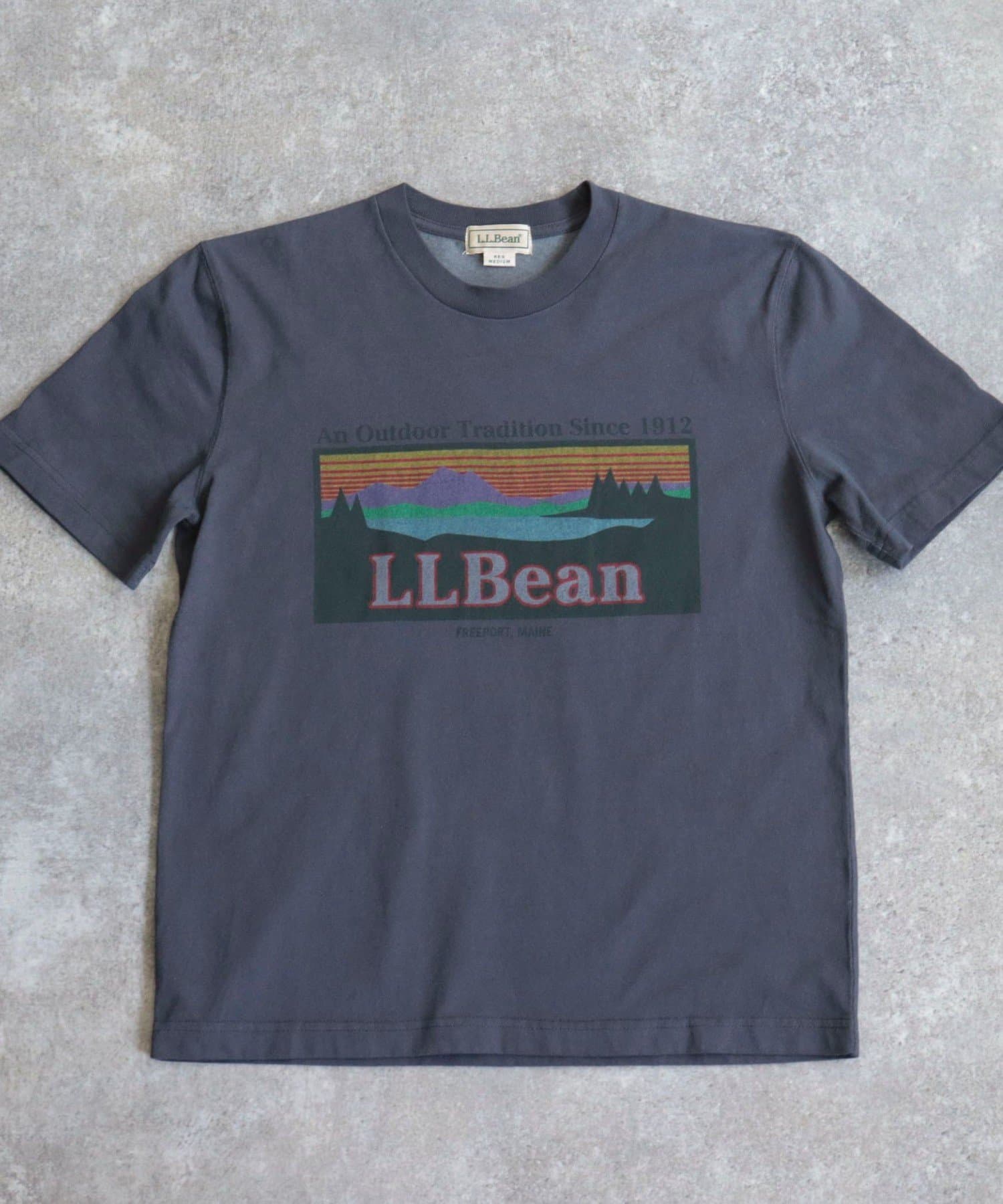 ◇L.L.Bean◇【2025 SS】インパクトのあるプリントがコーデのアクセントに！●point・フロントのプリントが目を惹く主役級のTシャツです・L.L.Beanのロゴが大きくプリントされたインパ