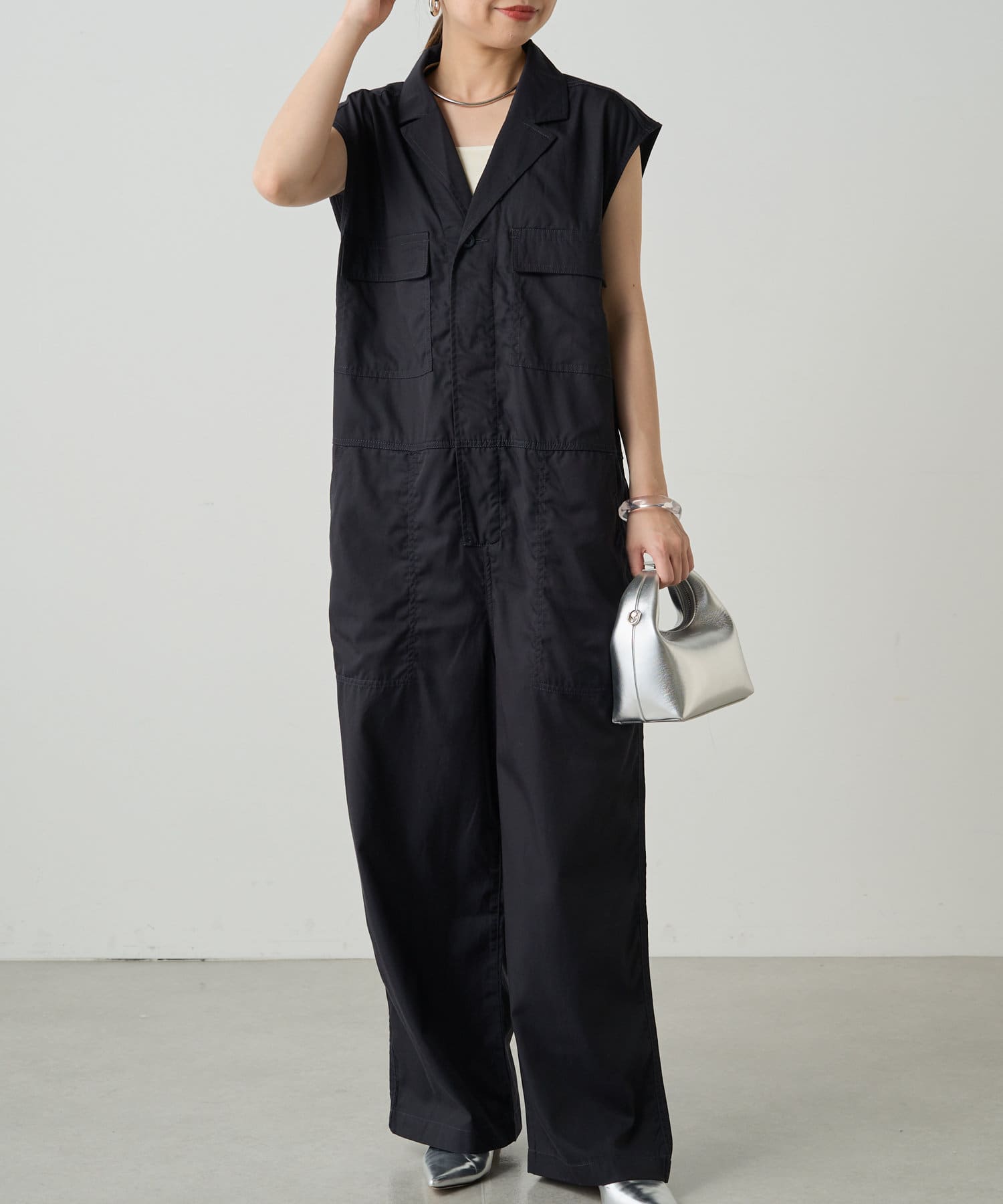 【未使用】LOUNGEDRESS（ラウンジドレス）デニムオールインワン デニムオールインワン（サロペット/オーバーオール
