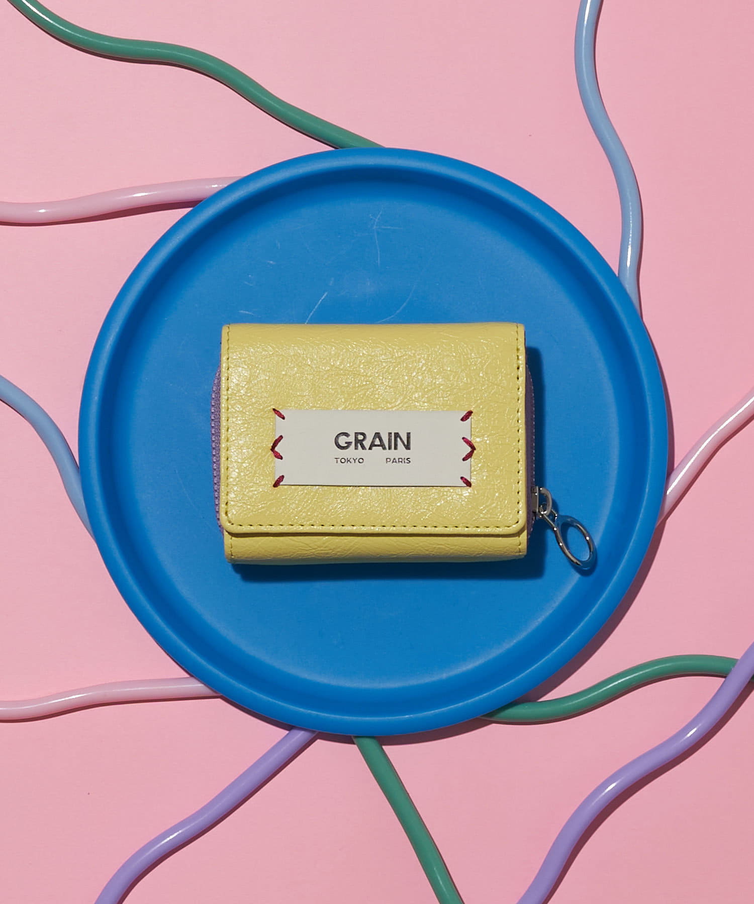 CIAOPANIC(チャオパニック) 【GRAIN/グレイン】三つ折りバイカラーウォレット