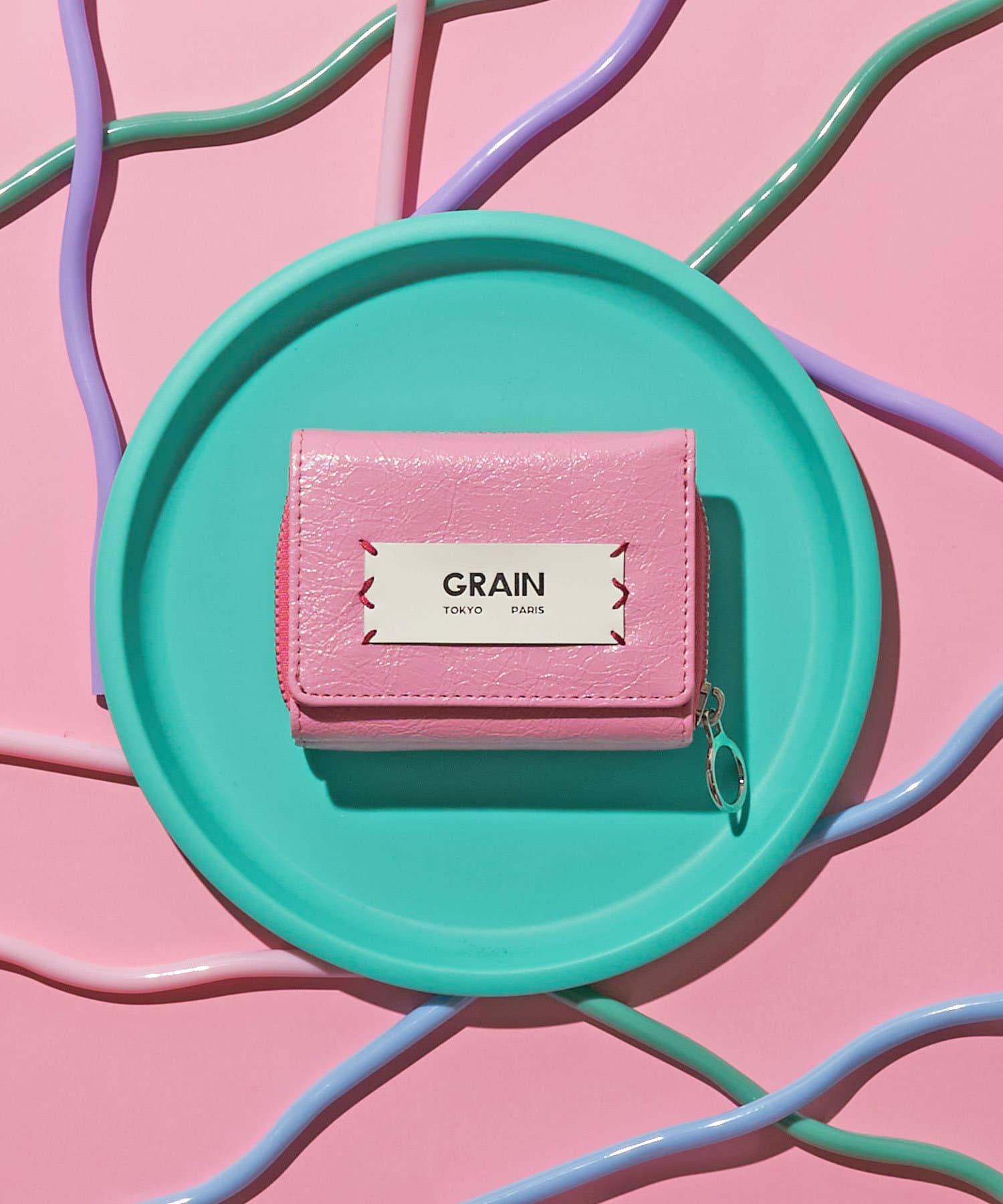 CIAOPANIC(チャオパニック) 【GRAIN/グレイン】三つ折りバイカラーウォレット