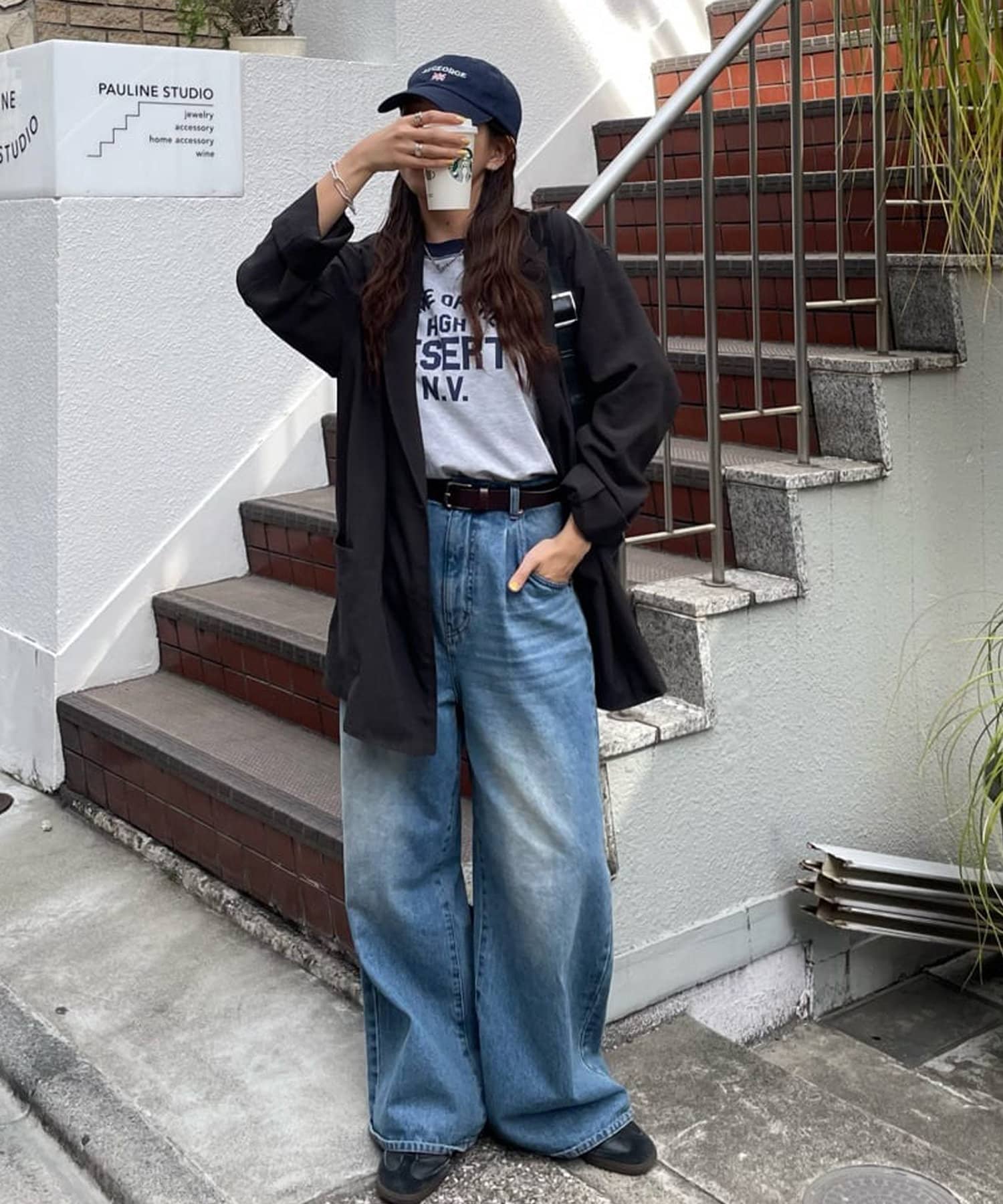 DISCOAT(ディスコート) 【ユニセックス】アソートロゴプリントリンガーTシャツ