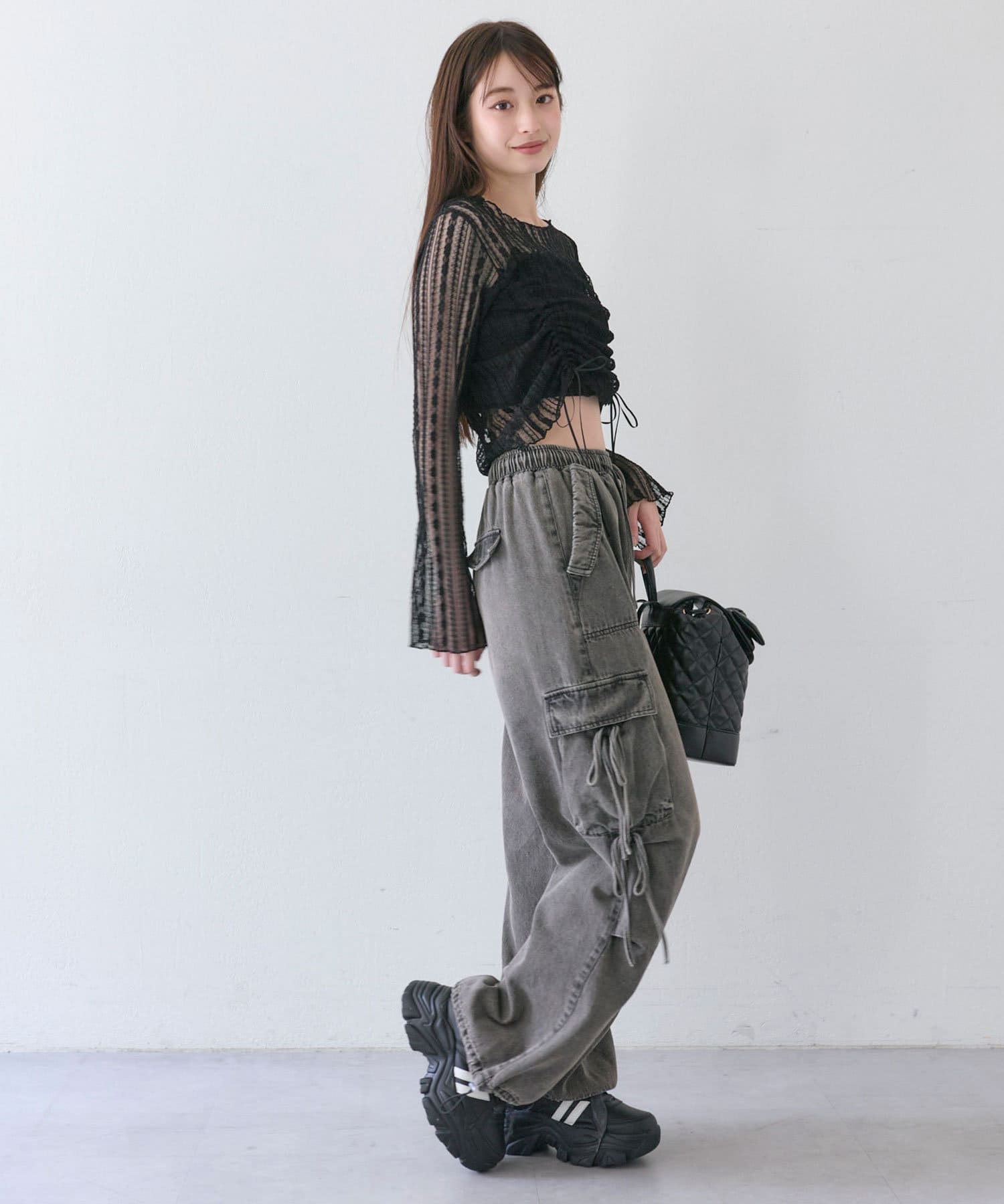 OLIVE des OLIVE(オリーブ デ オリーブ) ドロストシアトップス