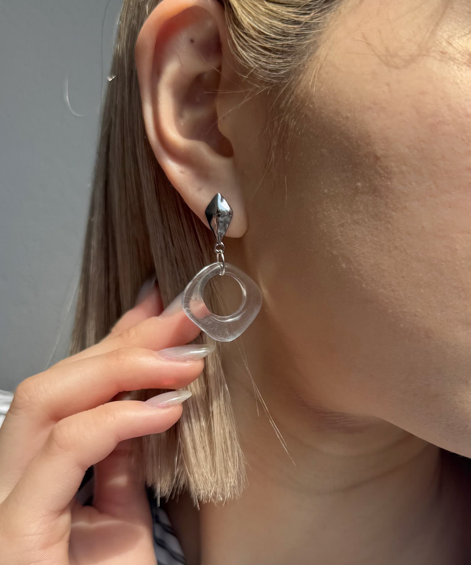 Lattice(ラティス) ニュアンスクリアピアス