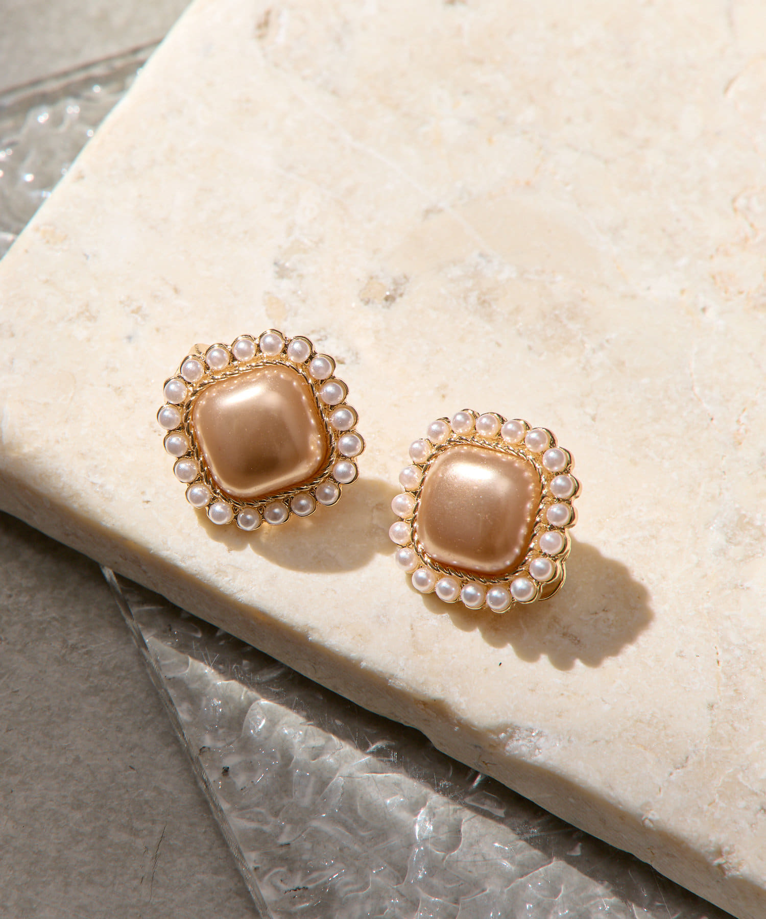 Lattice(ラティス) パールイヤリング