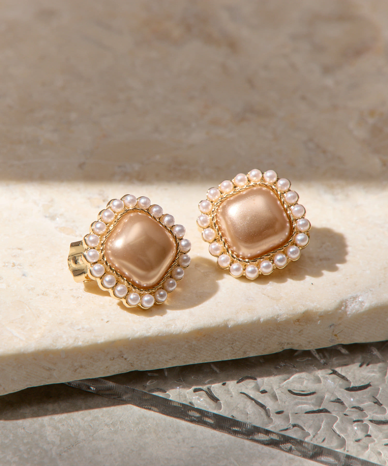 Lattice(ラティス) パールイヤリング