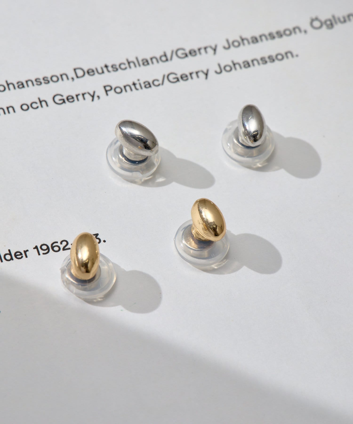 Lattice(ラティス) ぷっくりメタルマグネットピアス