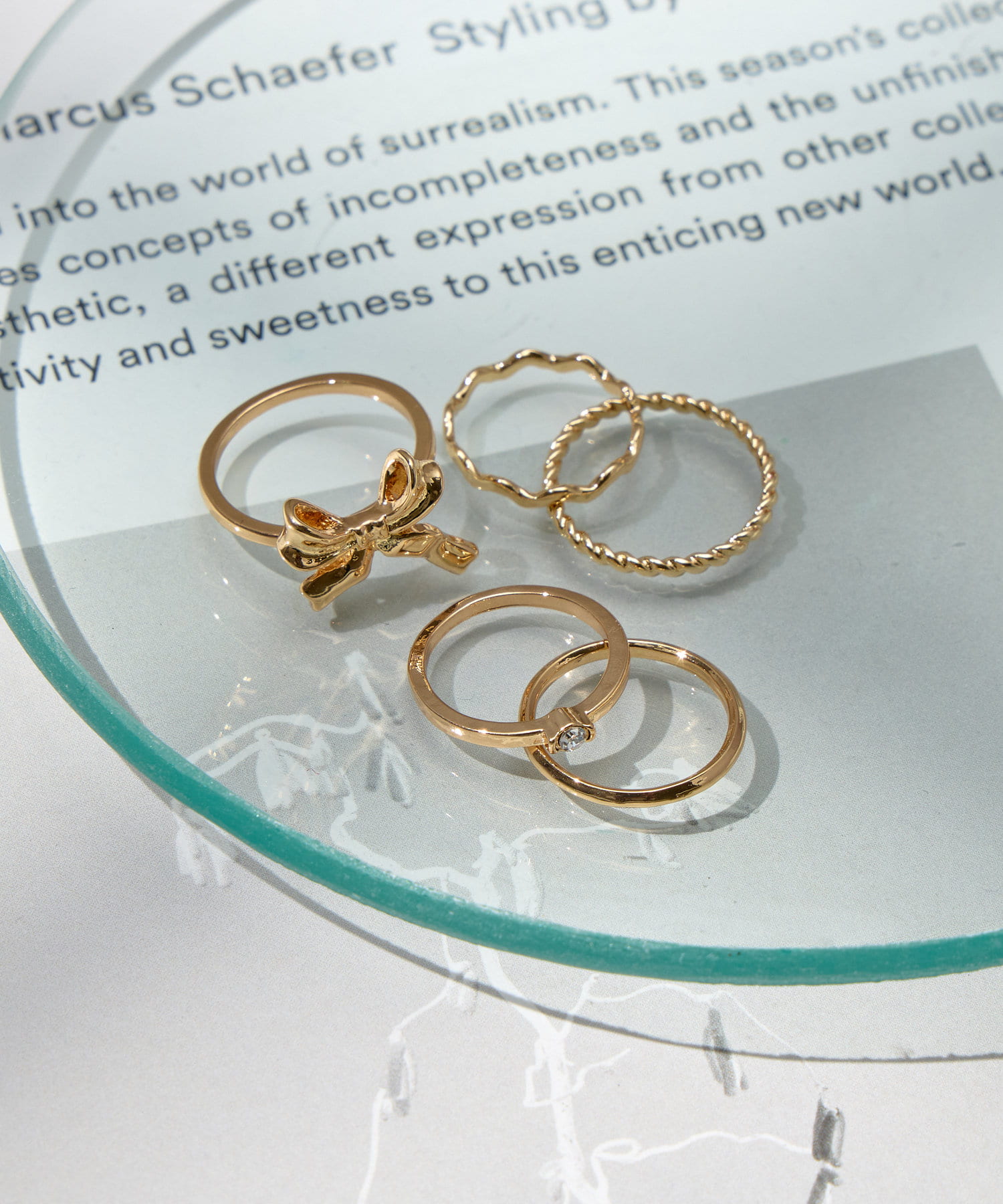 Lattice(ラティス) リボンリングセット(5P)