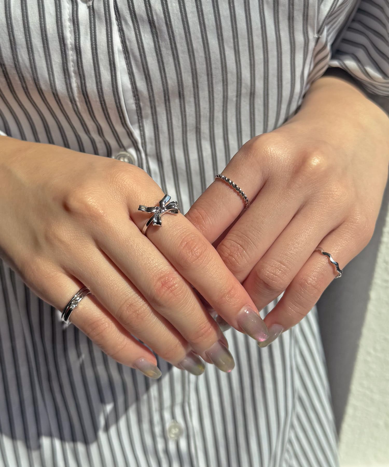 Lattice(ラティス) リボンリングセット(5P)