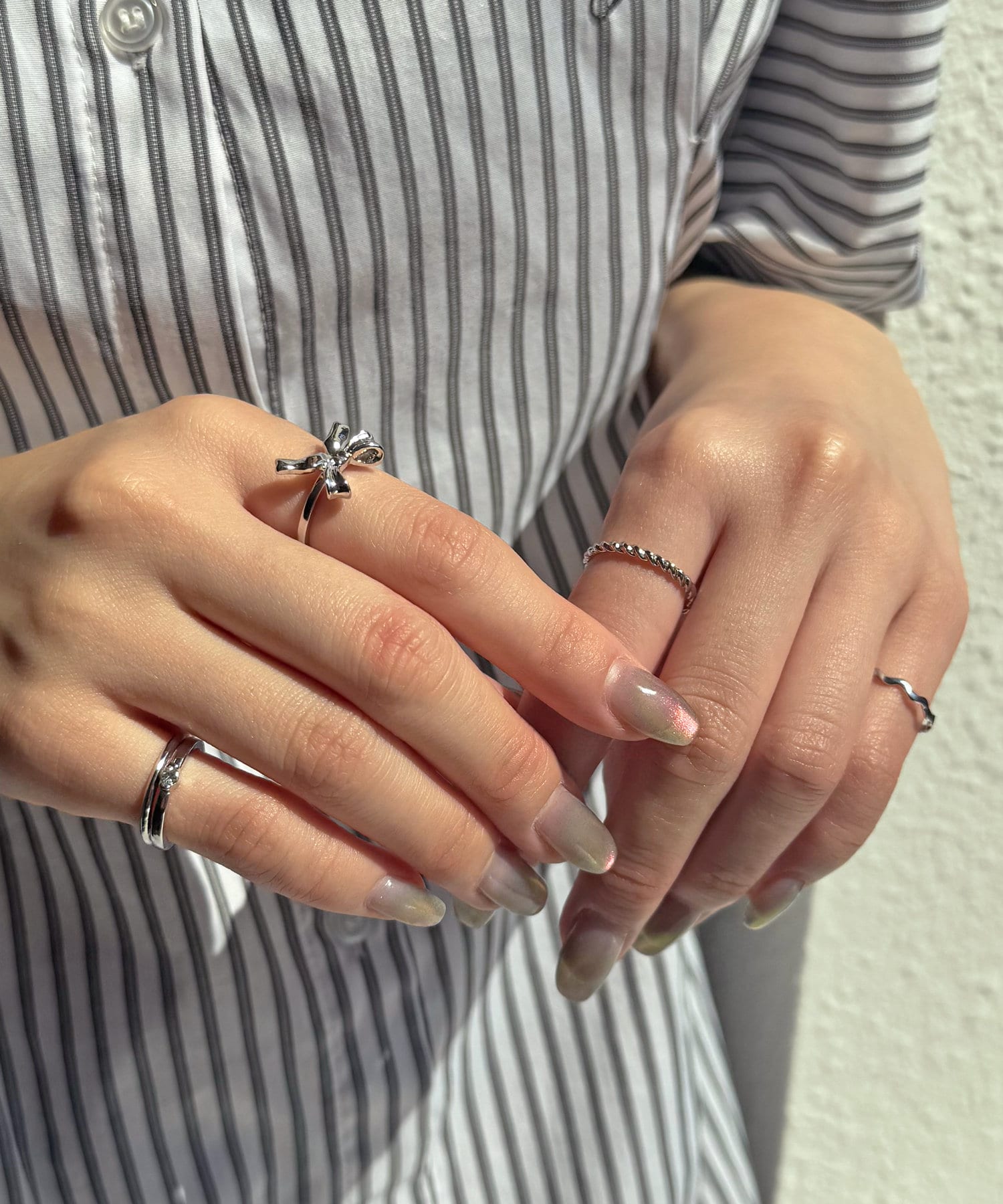 Lattice(ラティス) リボンリングセット(5P)