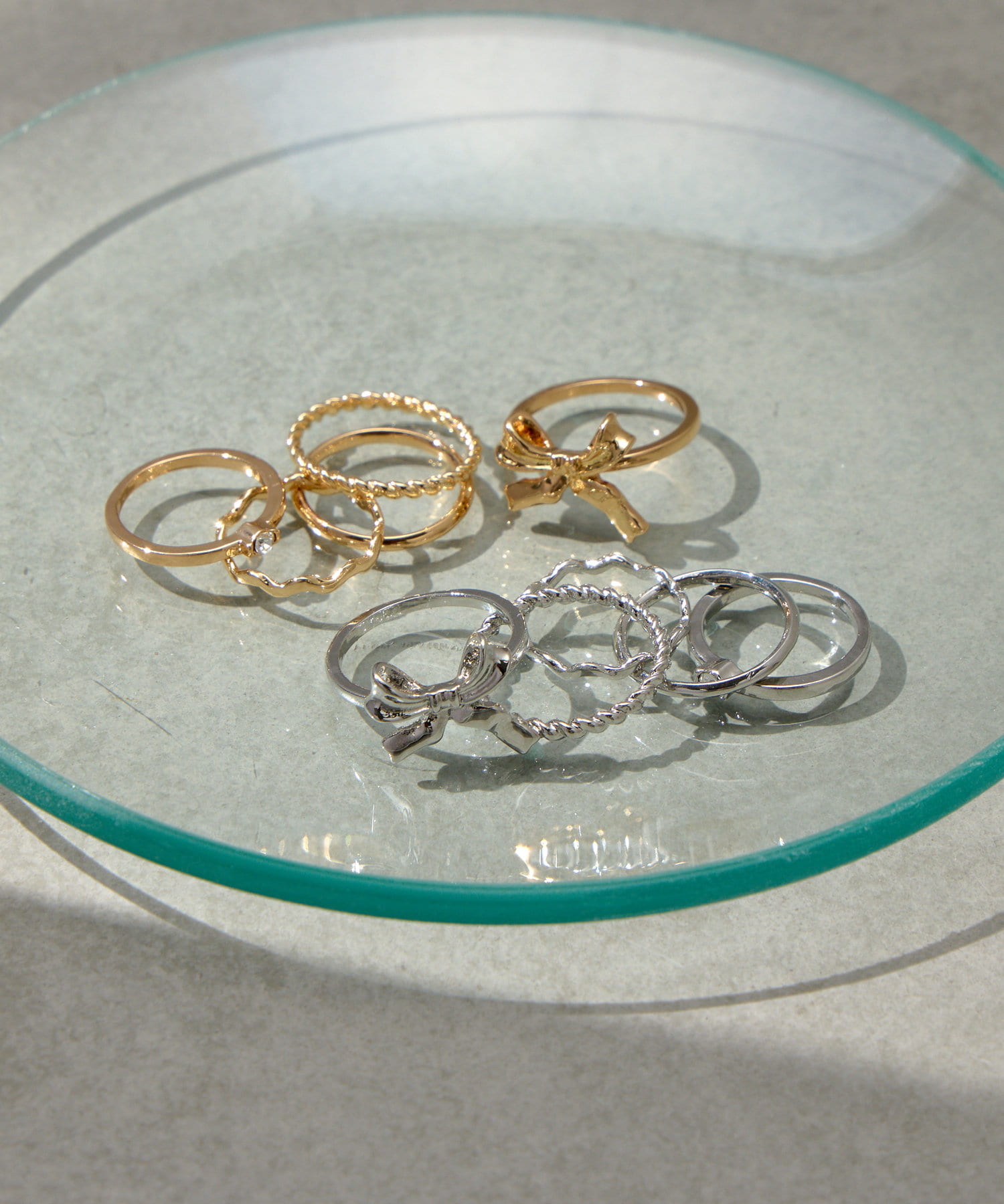 Lattice(ラティス) リボンリングセット(5P)