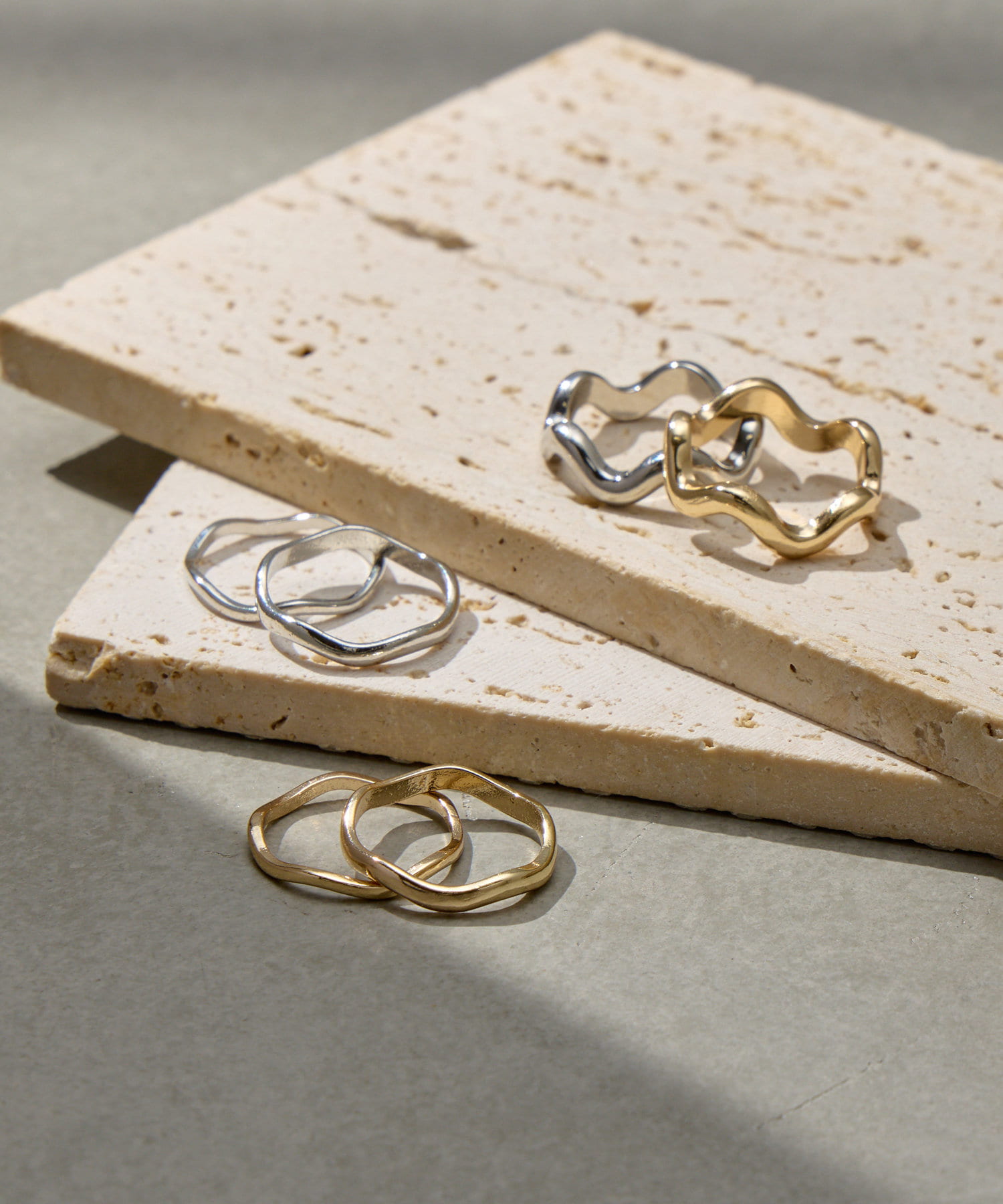 Lattice(ラティス) ニュアンスリングセット(2P)