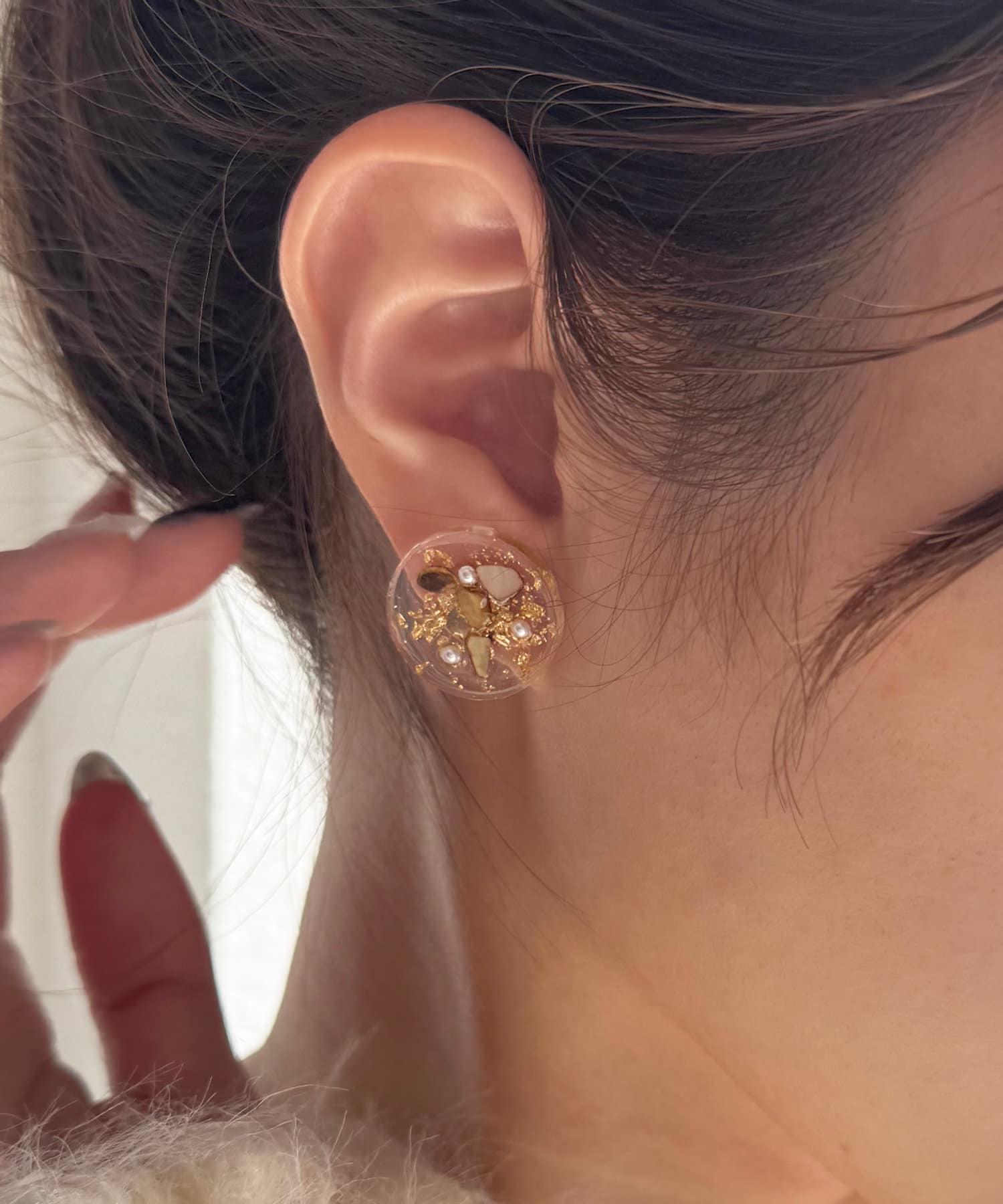 Lattice(ラティス) ニュアンスクリアピアス