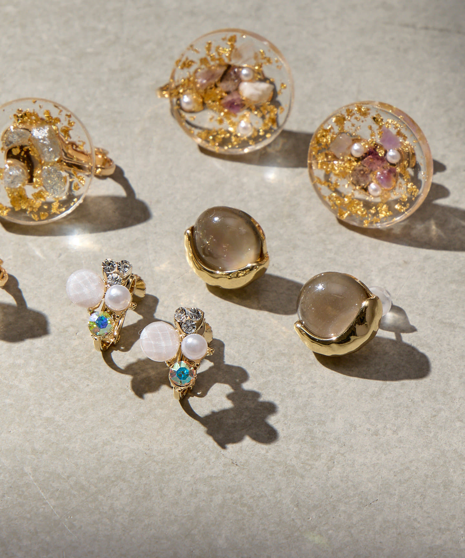 Lattice(ラティス) ストーンパールイヤリング