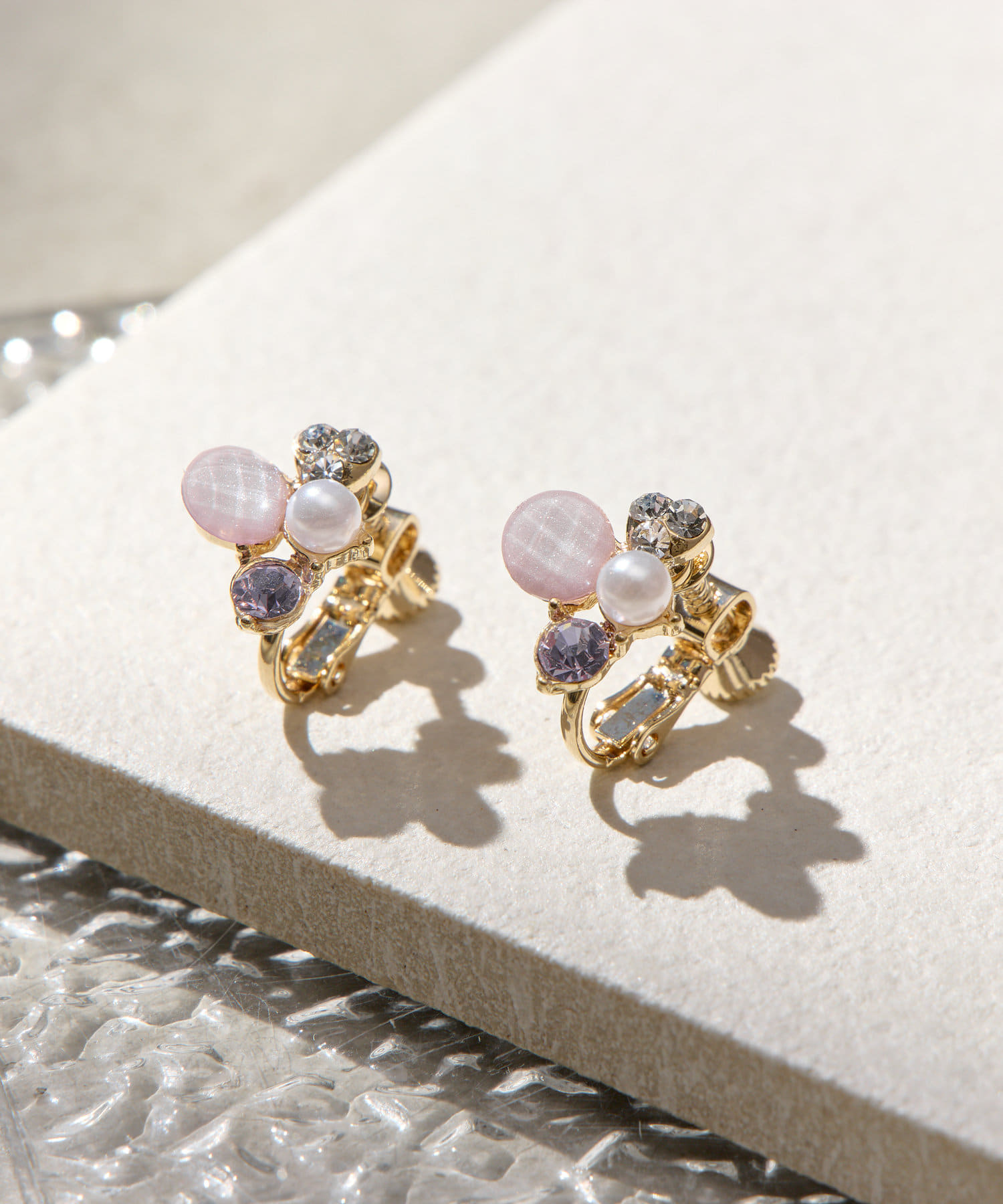 Lattice(ラティス) ストーンパールイヤリング