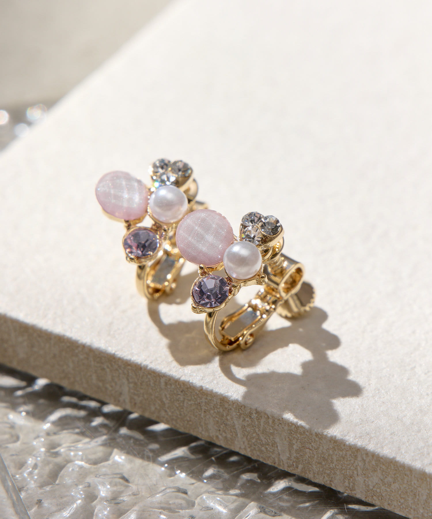 Lattice(ラティス) ストーンパールイヤリング