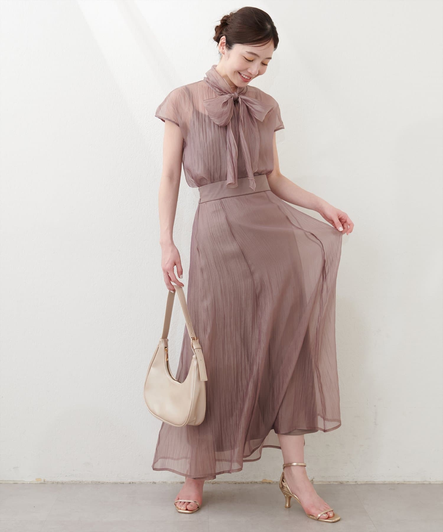 natural couture(ナチュラルクチュール) 【パルクロ限定】長さ変えれるフレアスカート