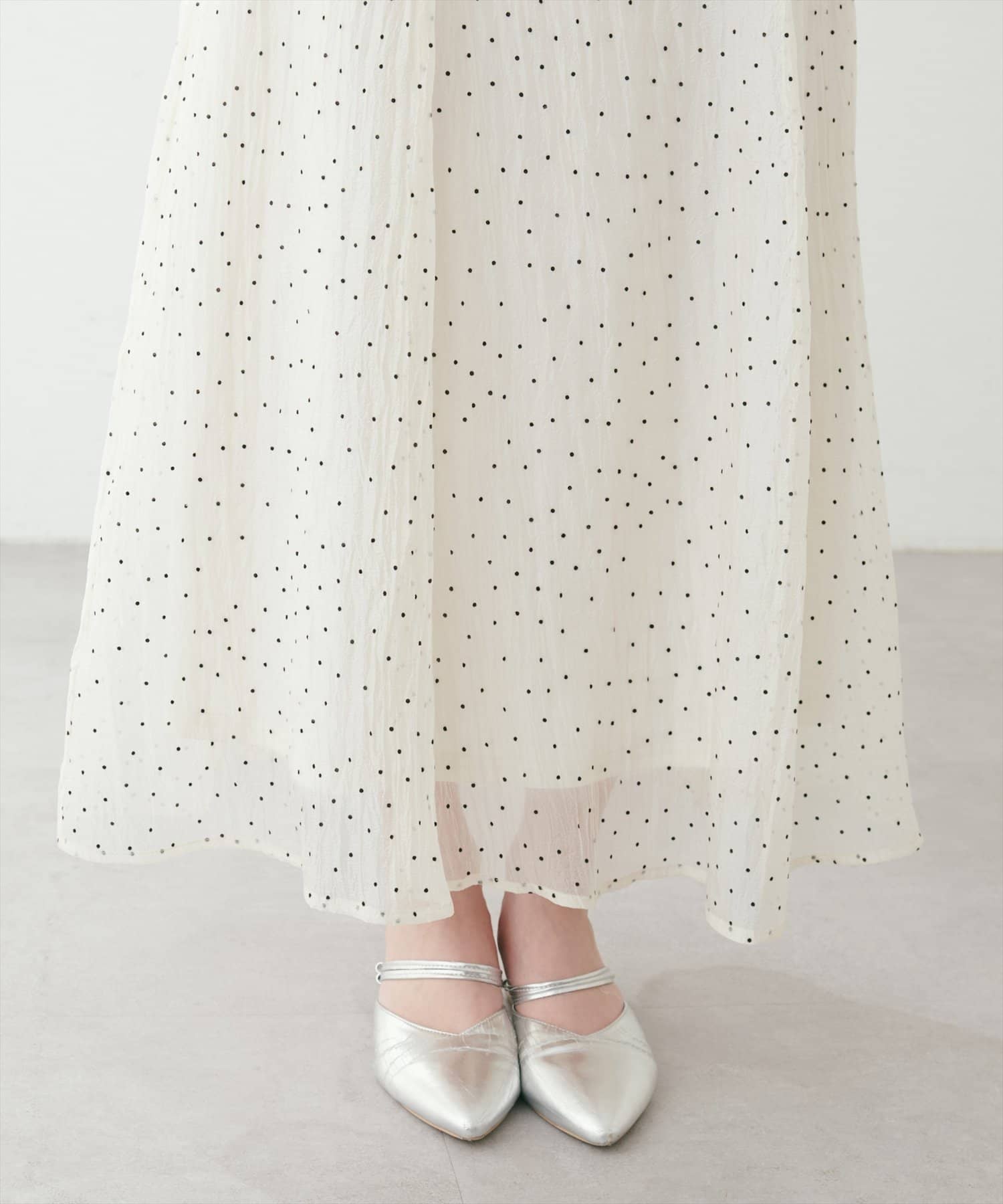 natural couture(ナチュラルクチュール) 【パルクロ限定】長さ変えれるフレアスカート