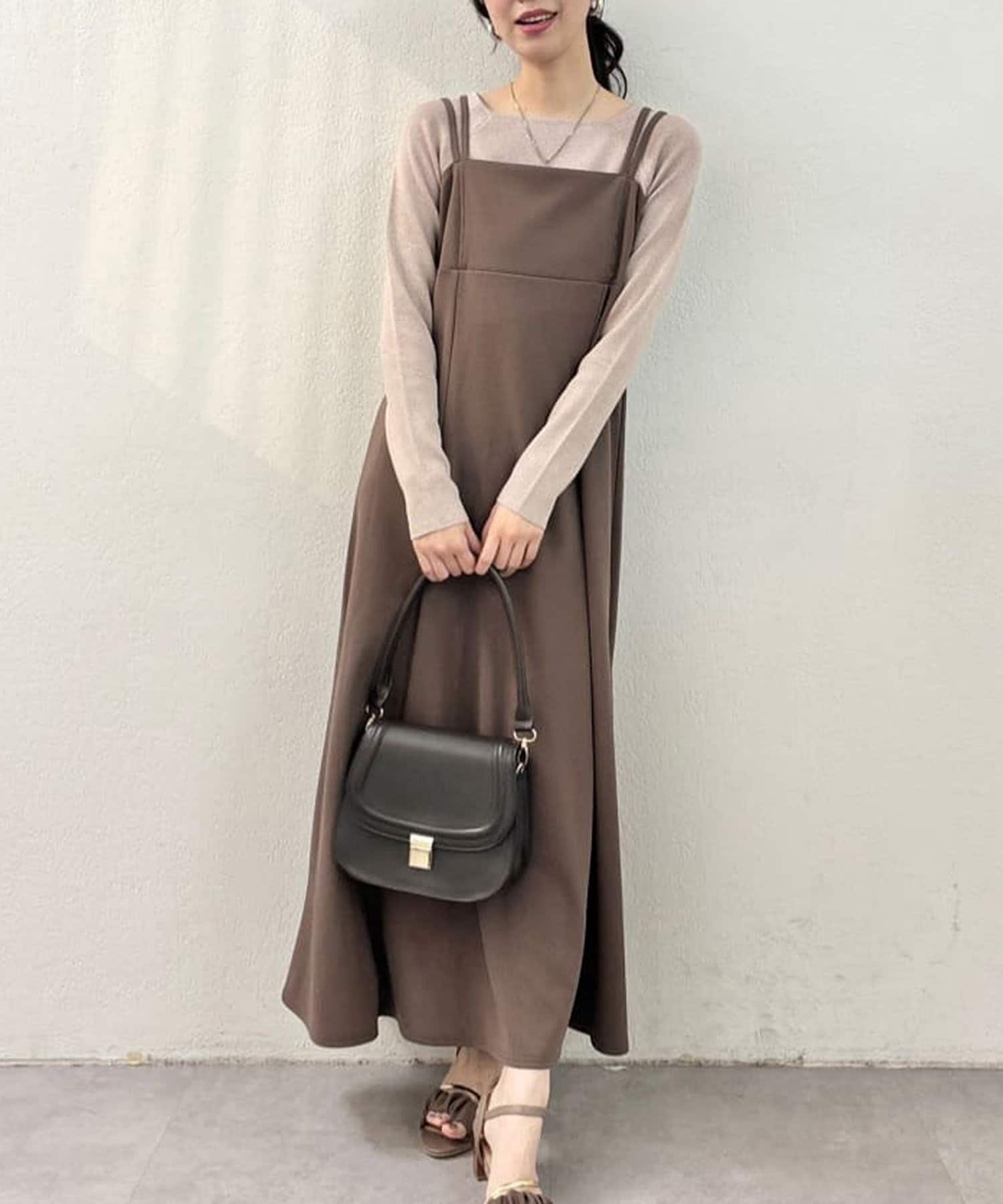 NICE CLAUP / OLIVE des OLIVE OUTLET(ナイスクラップ  / オリーブ デ オリーブ アウトレット) 【natural couture】ラメシアーシンプルロンＴ