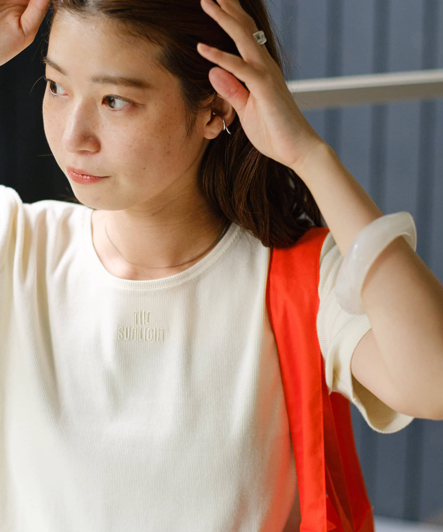 ヴィンテージライクな風合いが魅力のピグメントTEE※XSとFREEの着丈の差は2cm、胸囲の差は10cmです。(詳しくはサイズ詳細をご覧ください)※XSはWEBと一部店舗限定です。■デザイン独特の色落
