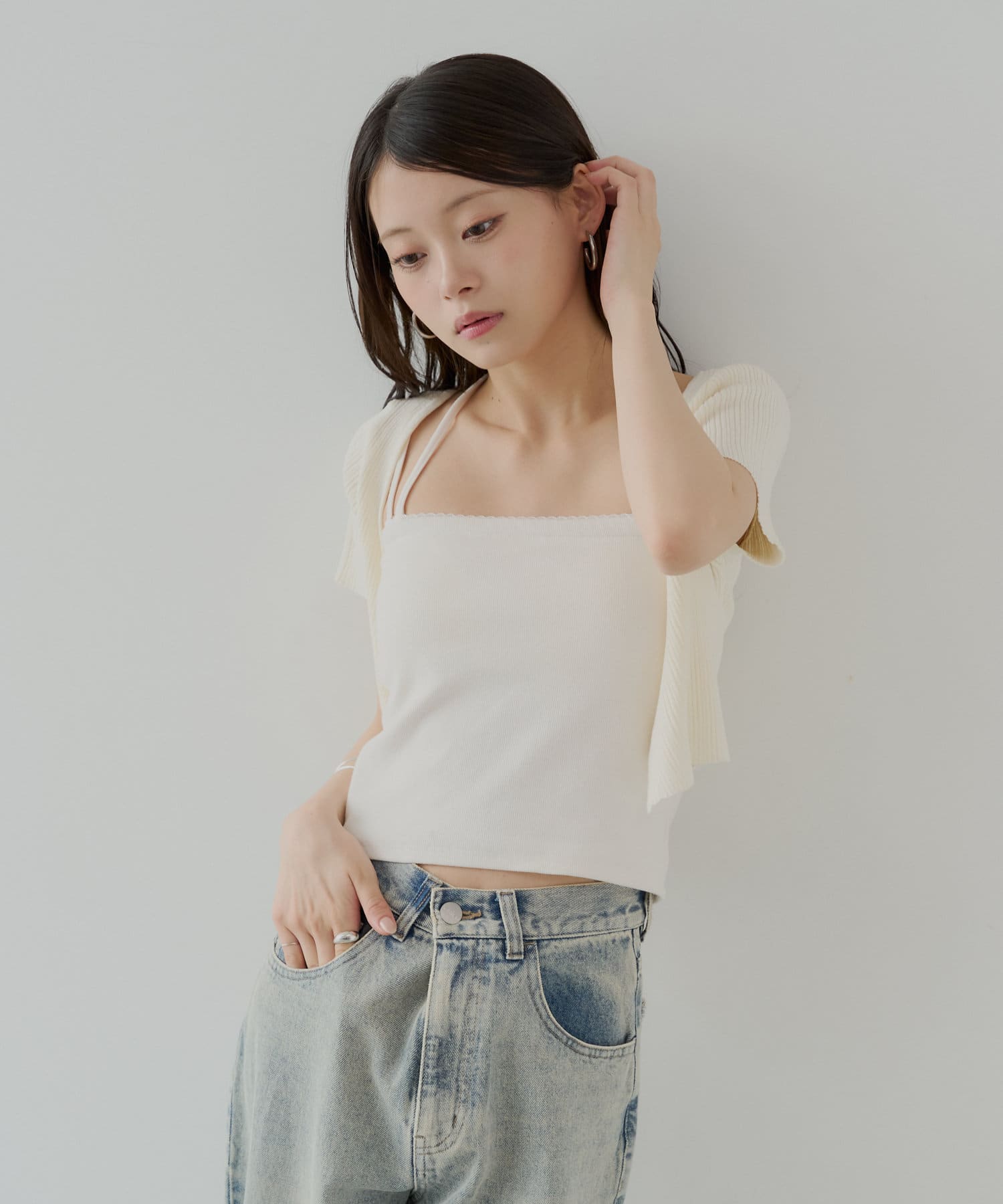 d.i.a　ダイヤ　トップス　2点　ベアトップキャミ　ボレロ d.i.a ダイヤ トップス 2点 ベアトップキャミ ボレロ トップス