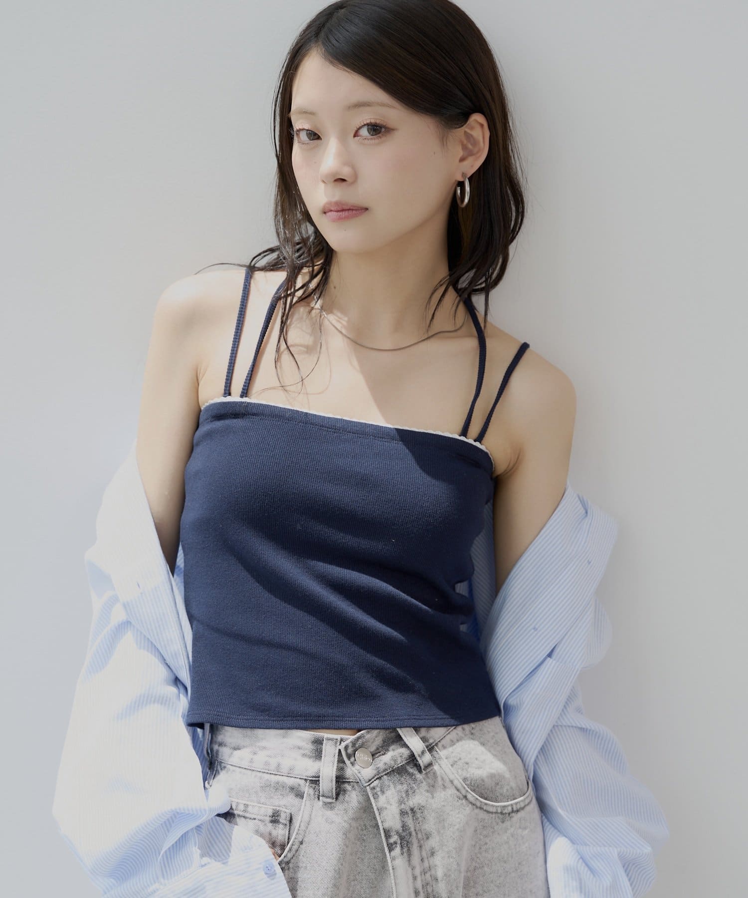 取り外しキャミストラップレースベアトップ | Chico(チコ