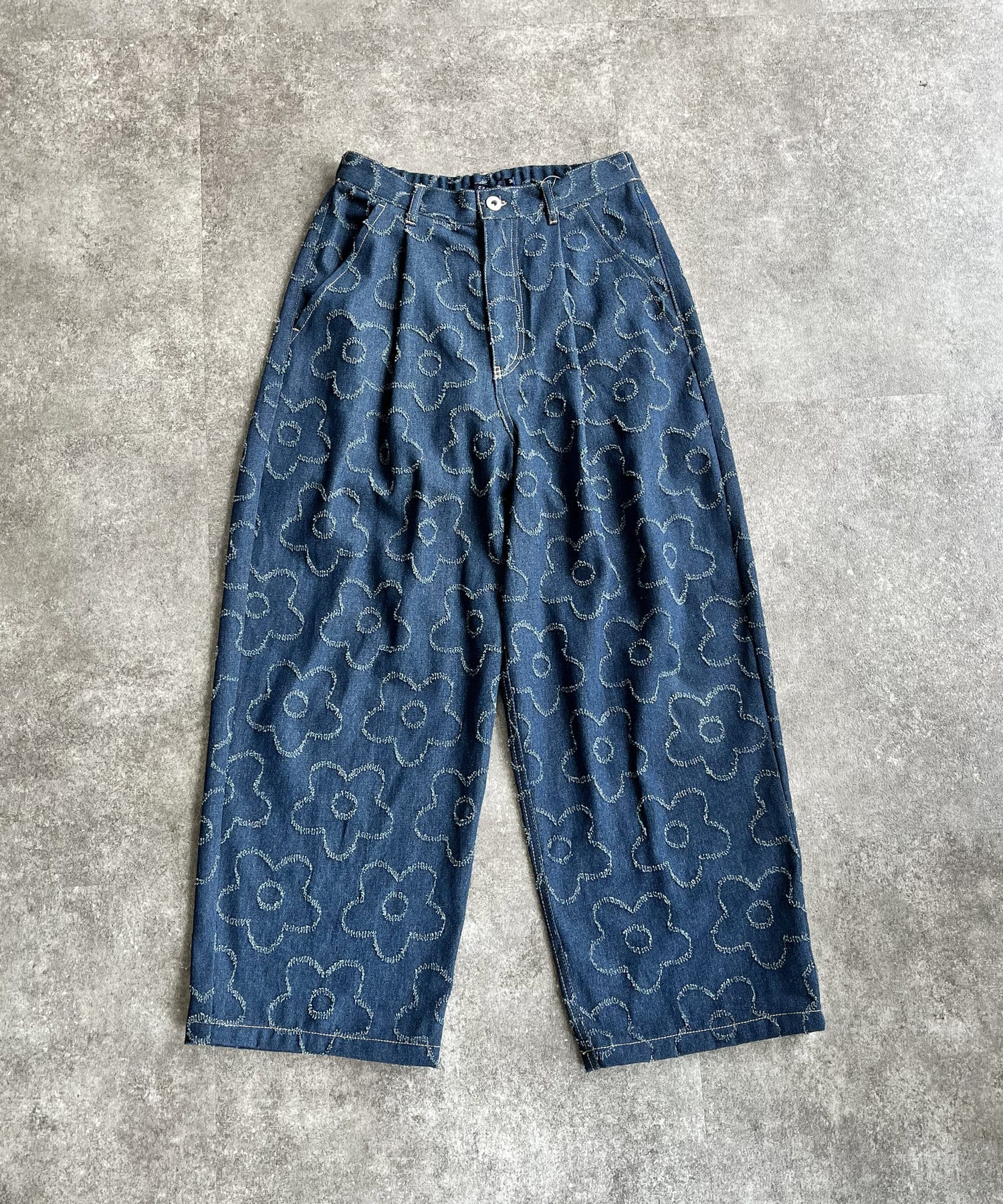CPCM(シーピーシーエム) 【リバイバル】フラワージャガードデニムパンツ