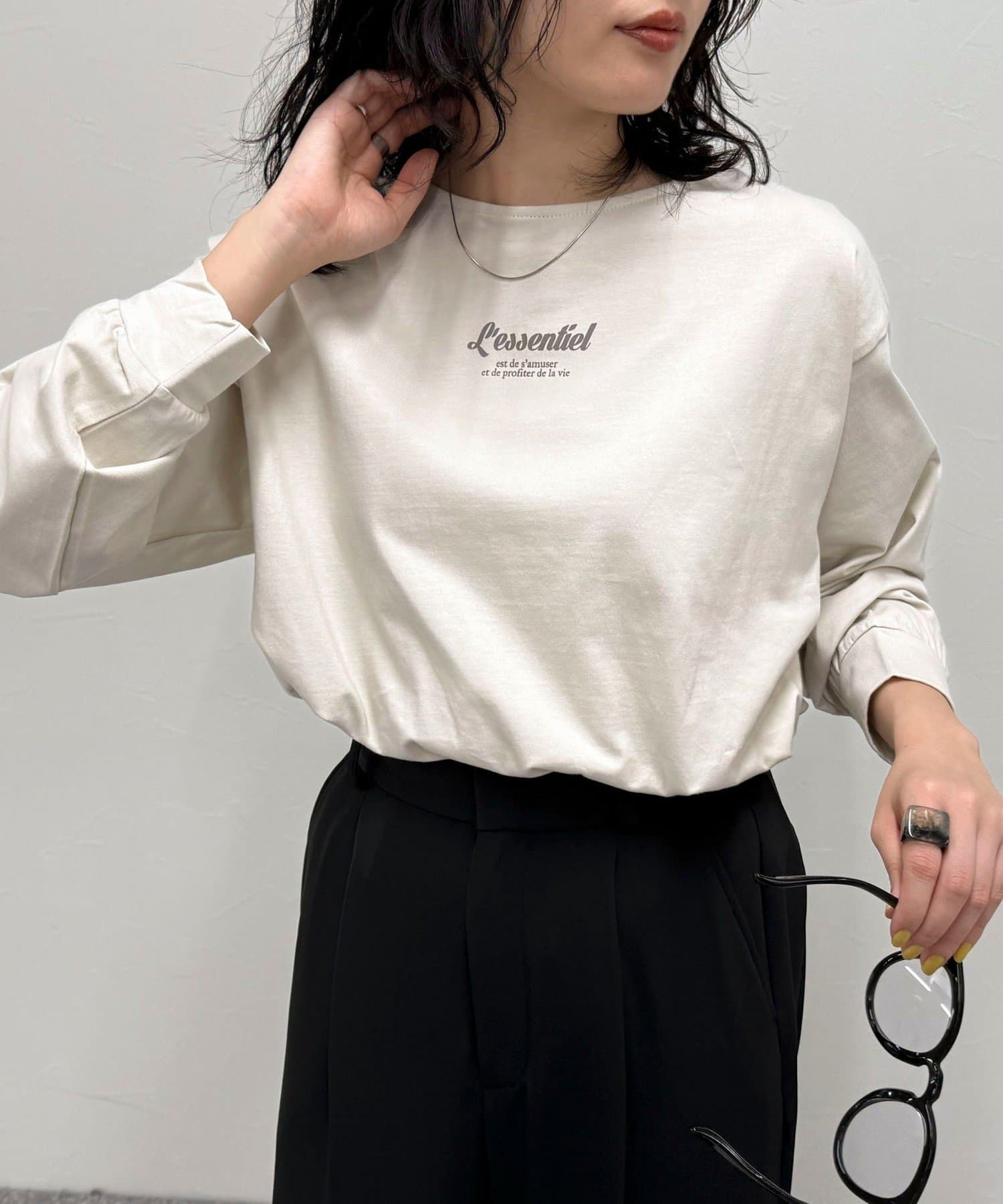 FREDY & GLOSTER(フレディ アンド グロスター) シルケット天竺ボートロゴTシャツ