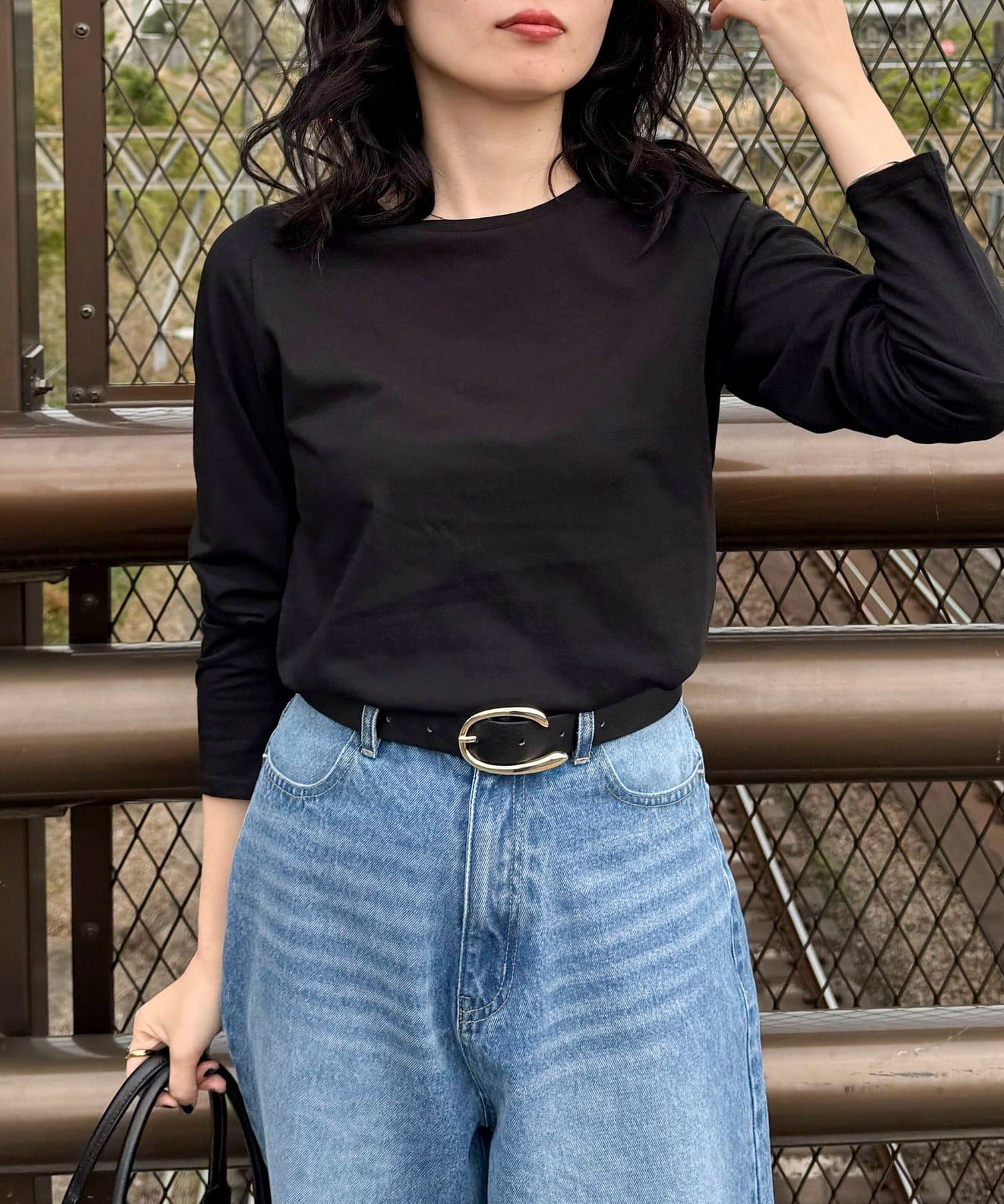 FREDY & GLOSTER(フレディ アンド グロスター) ハイツイストコットンコンパクトロンTシャツ