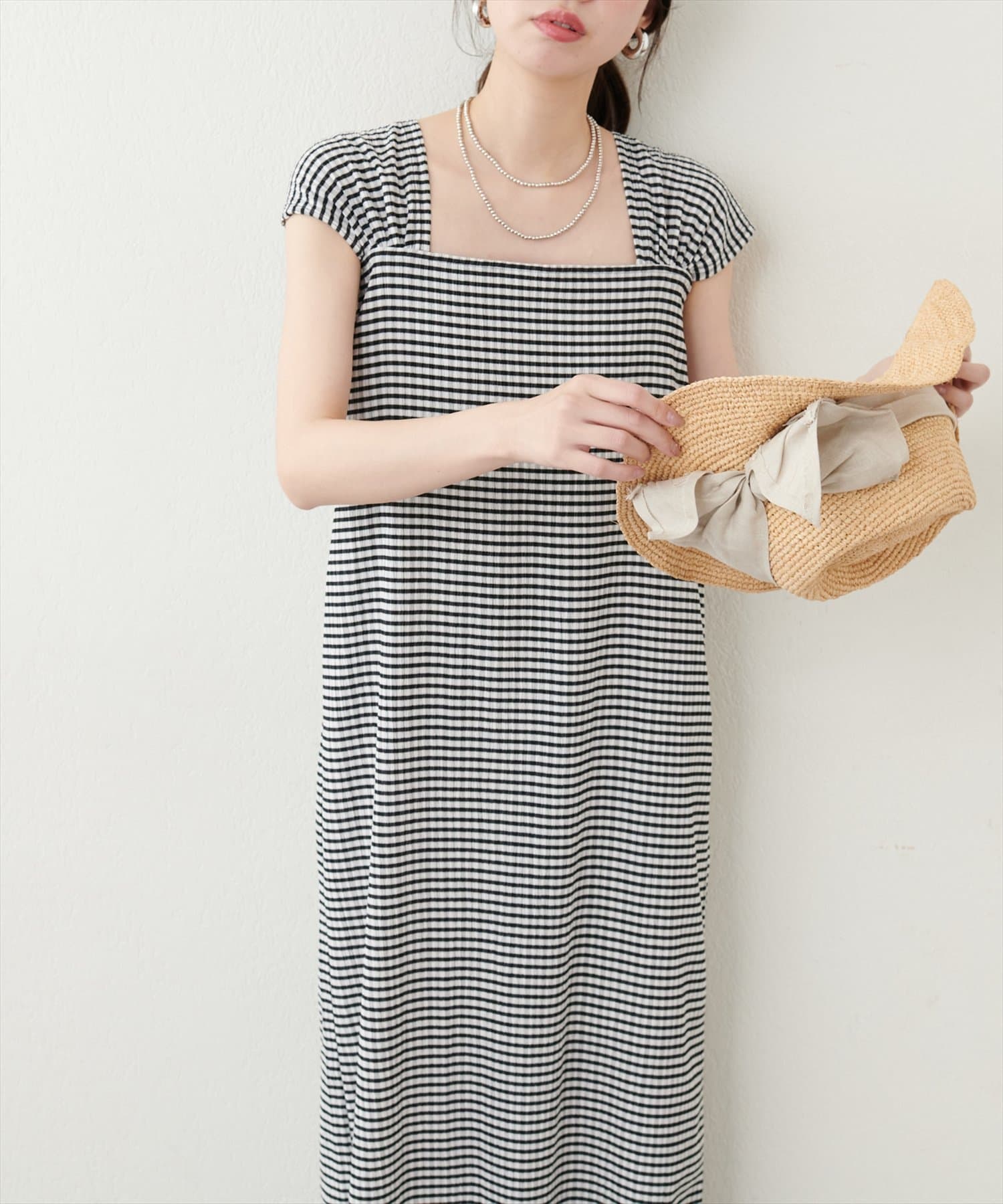 美品♡Diagram デニムワンピース　ティアード　リボンベルト　Aライン　36 美品♡Diagram デニムワンピース ティアード リボンベルト A