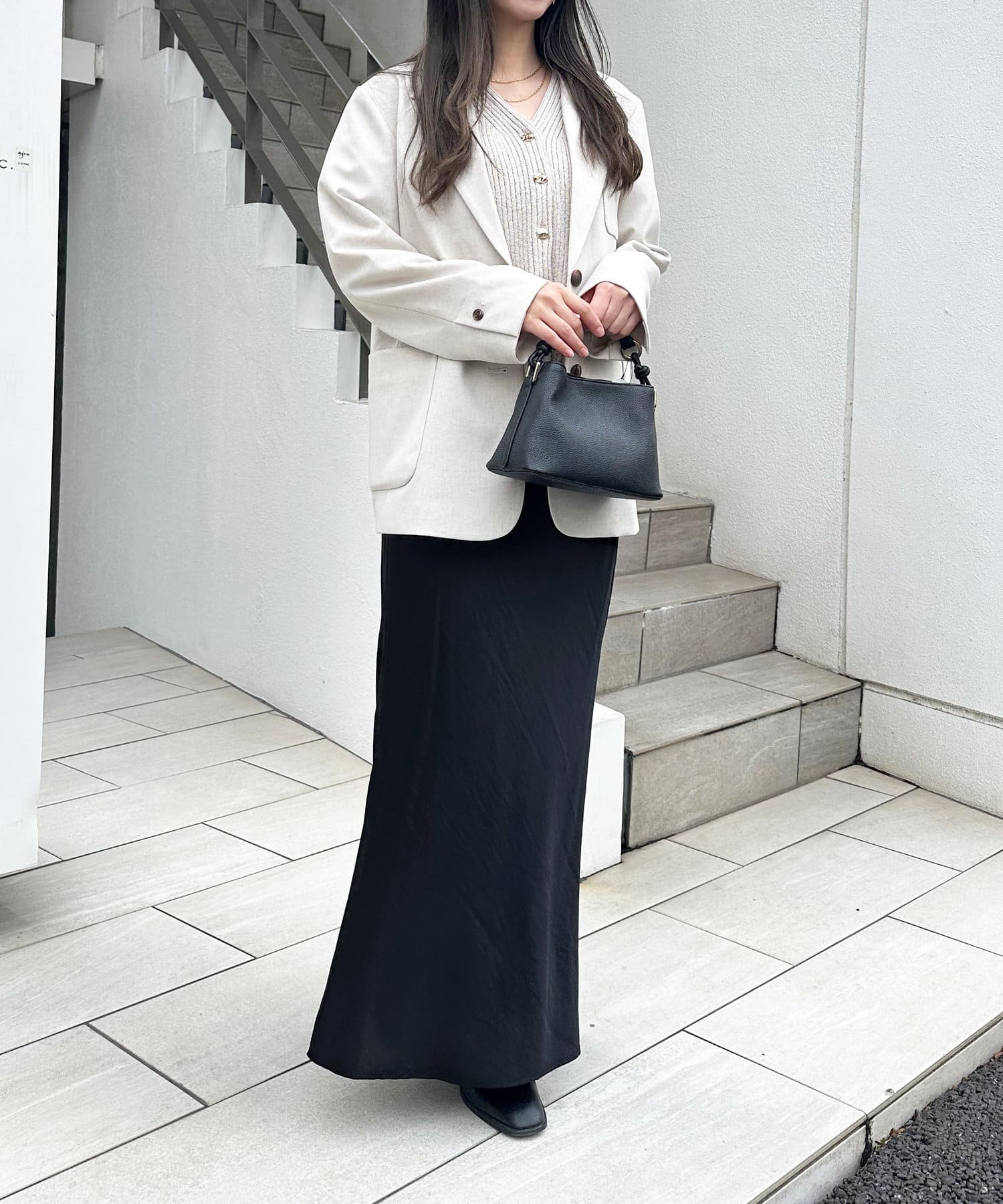 NICE CLAUP / OLIVE des OLIVE OUTLET(ナイスクラップ  / オリーブ デ オリーブ アウトレット) 【LARUTA】とろみナロースカート