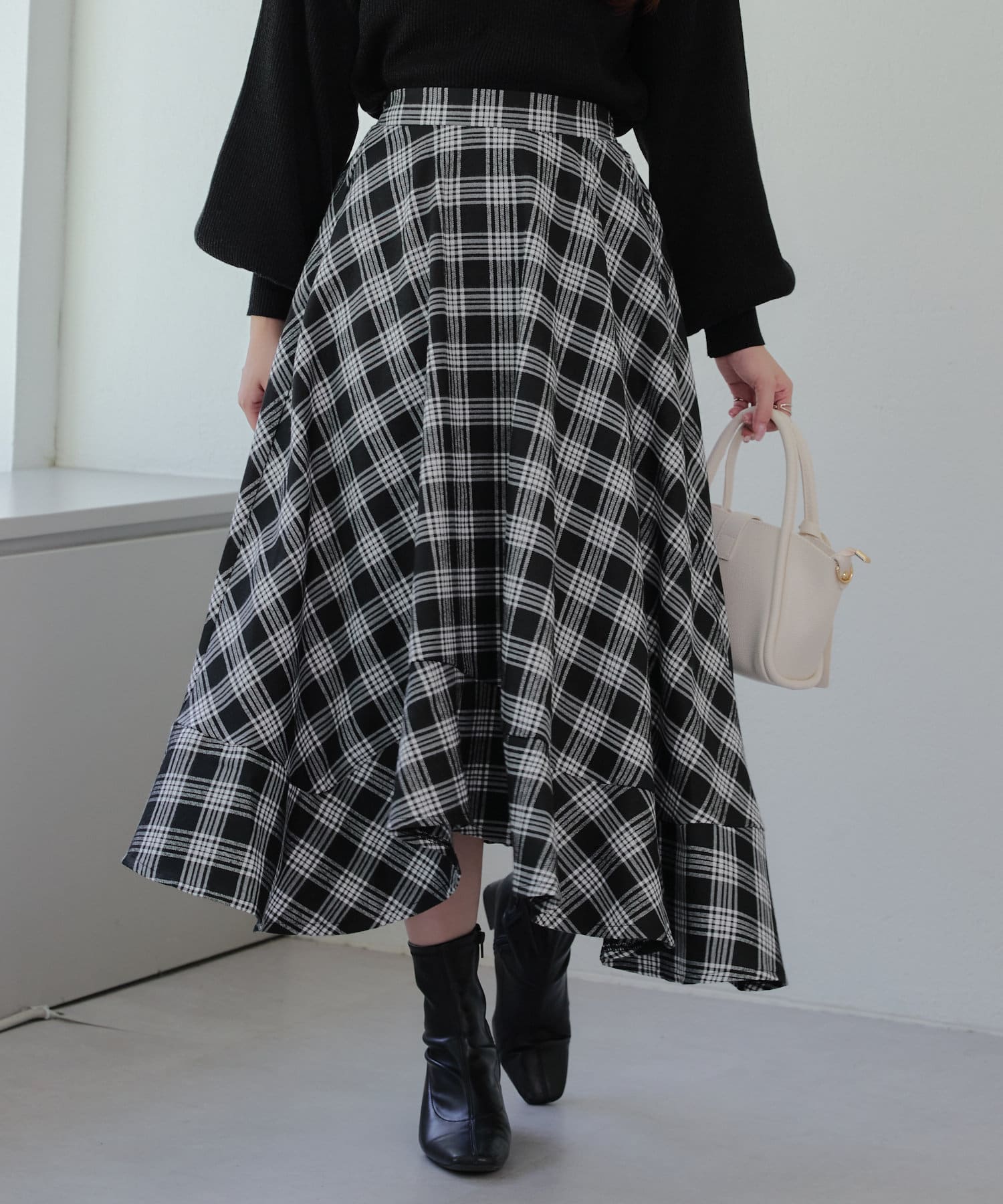 NICE CLAUP / OLIVE des OLIVE OUTLET(ナイスクラップ  / オリーブ デ オリーブ アウトレット) 【RMAF】イレヘムチェックスカート